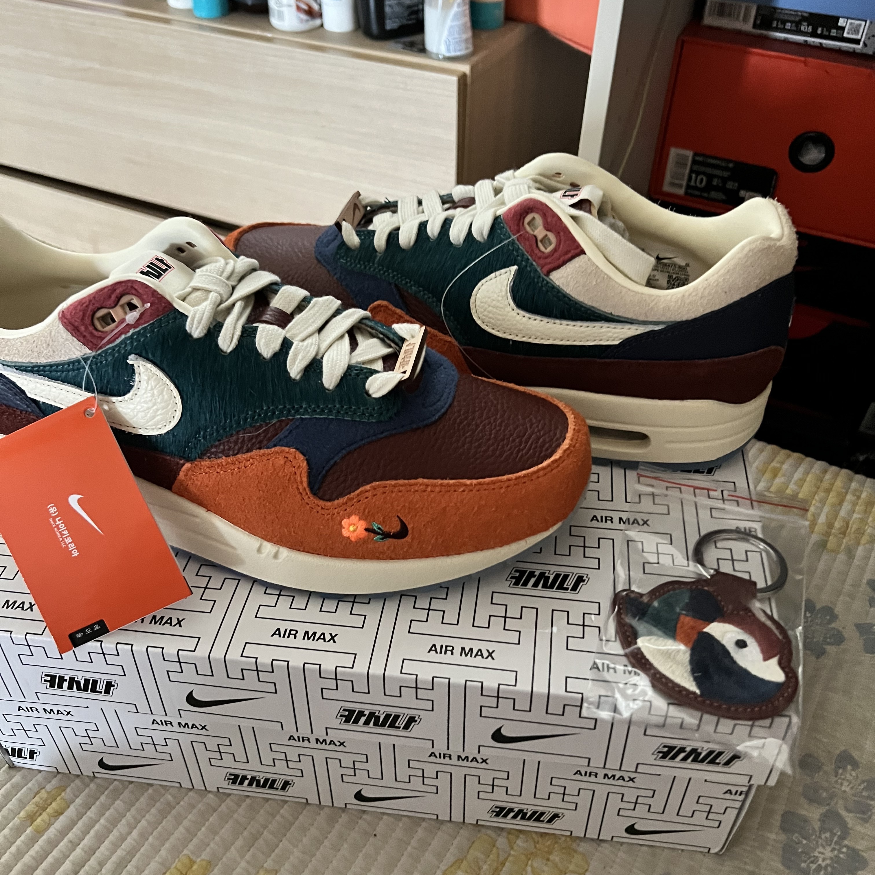 Nike x Kasina Air Max 1 SP Won-Ang Orange 착용 스타일 - 3