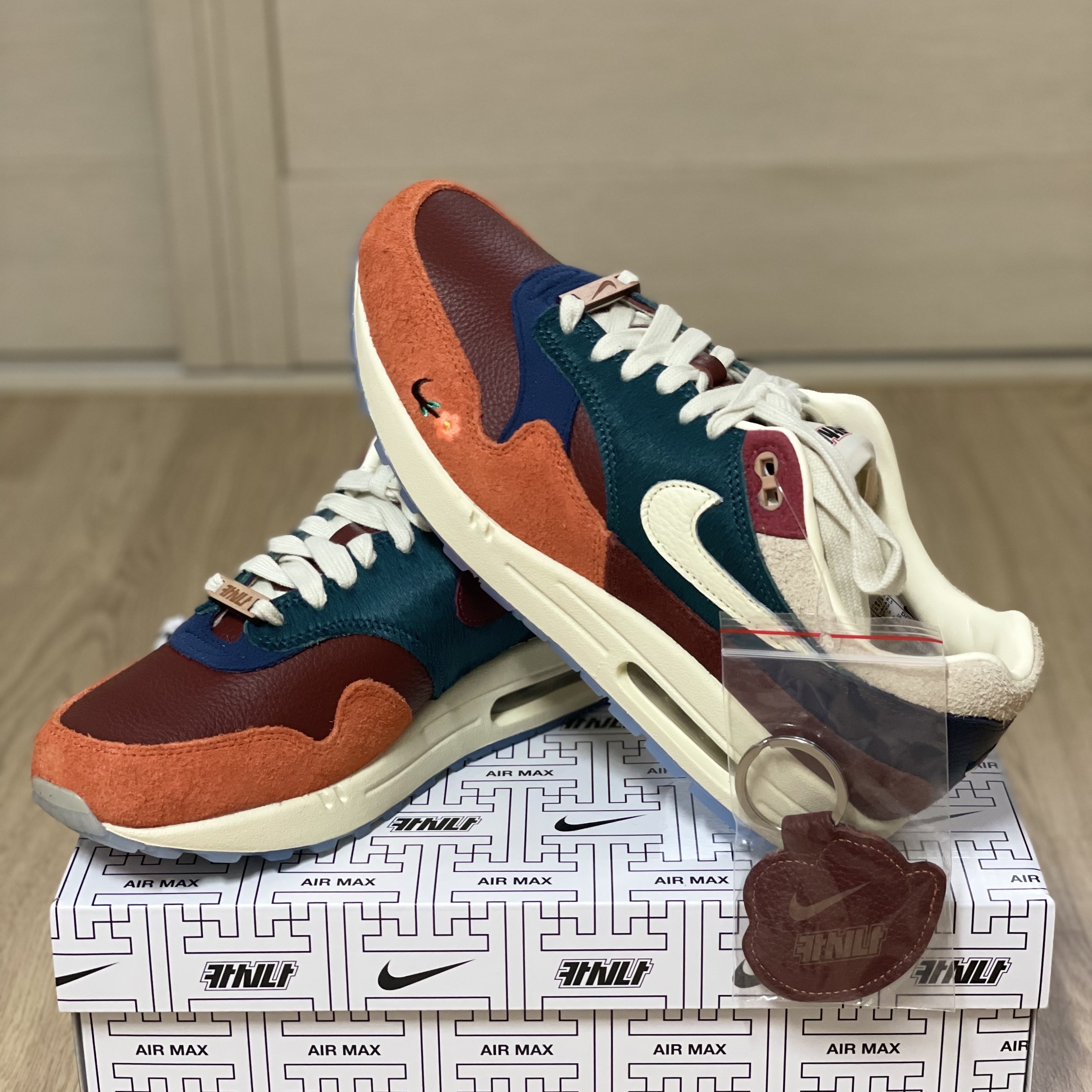 Nike x Kasina Air Max 1 SP Won-Ang Orange 착용 스타일 - 2