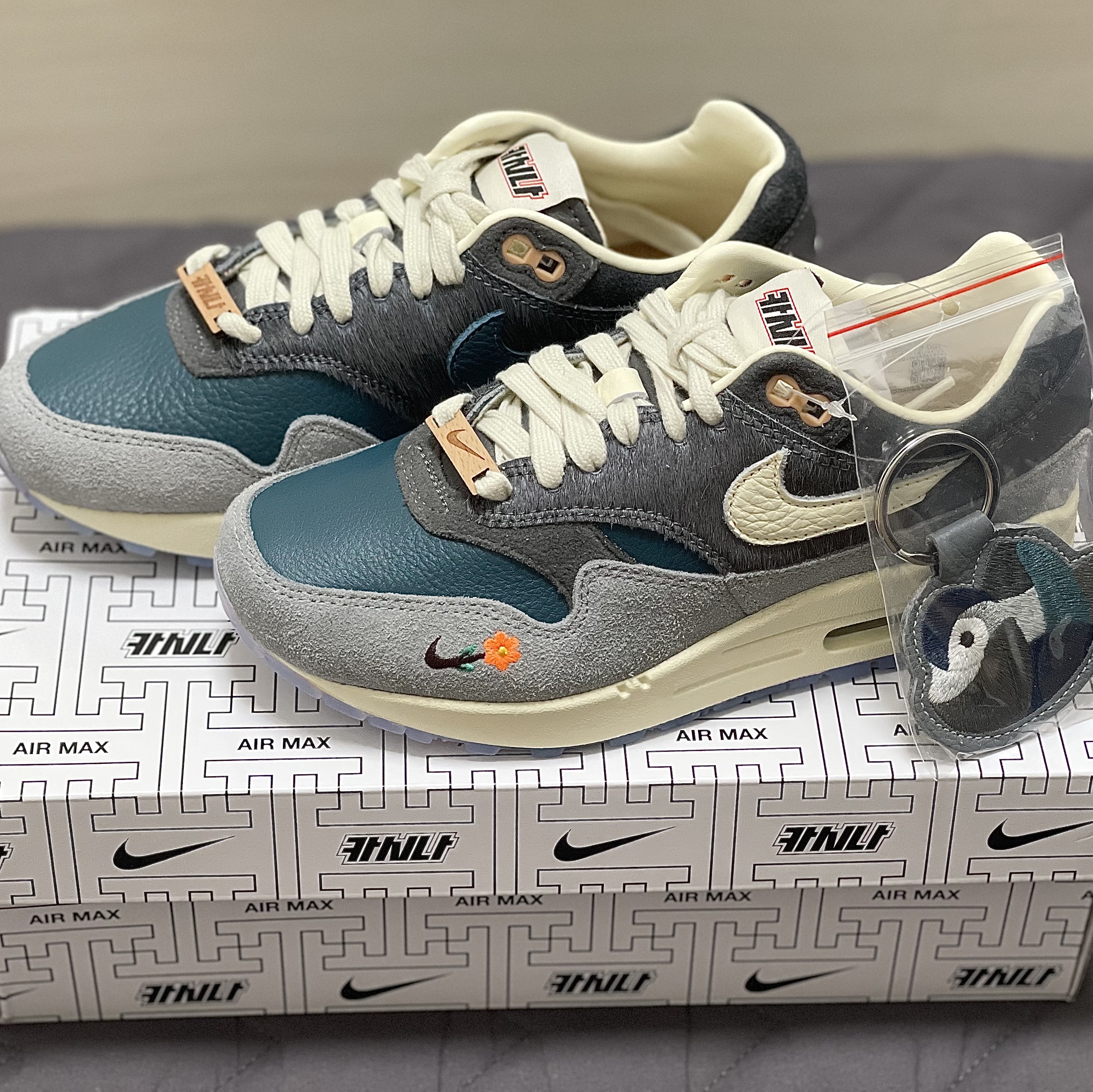 Nike x Kasina Air Max 1 SP Won-Ang Particle Grey 착용 스타일 - 2