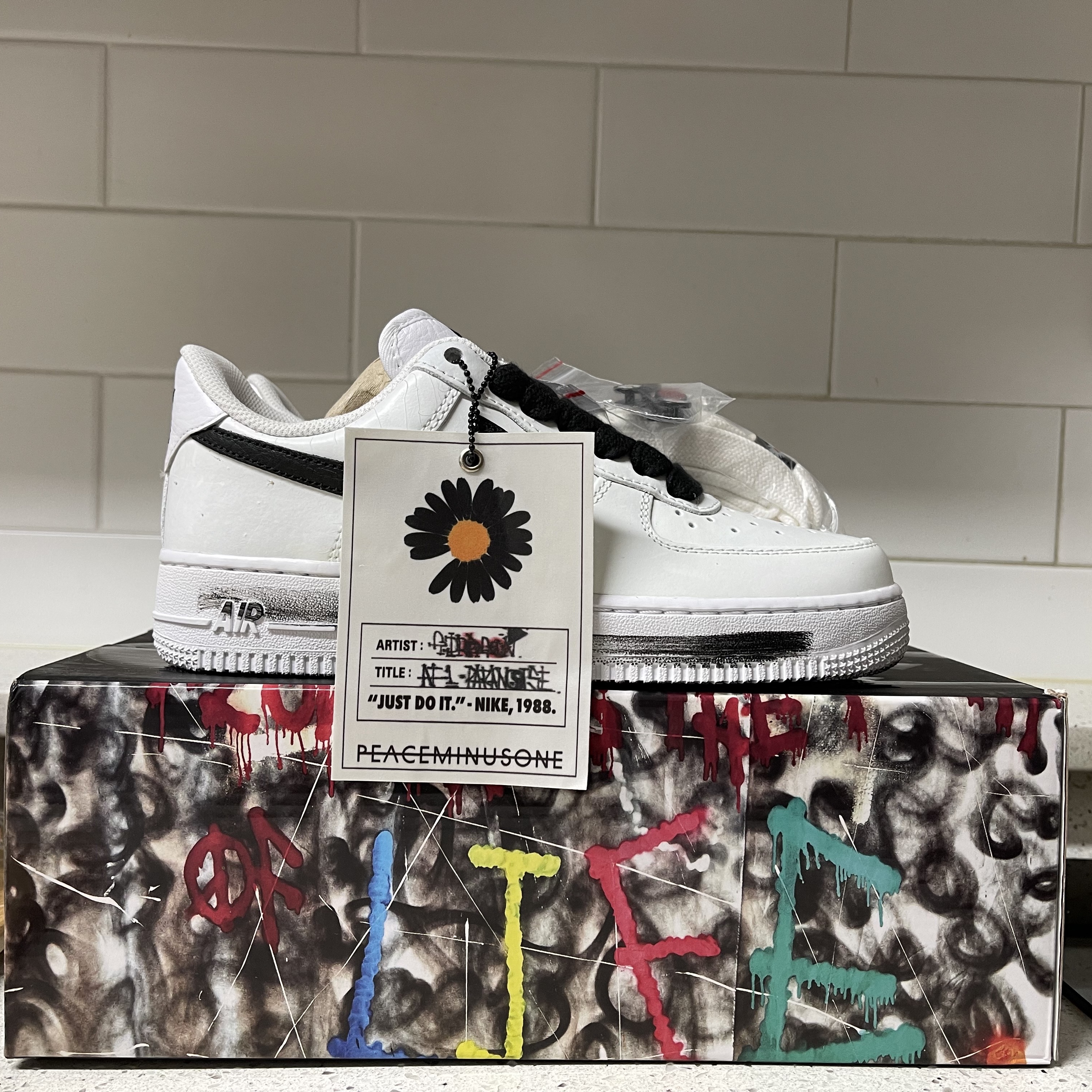 Nike x Peaceminusone Air Force 1 Low Para-Noise 2.0 착용 스타일 - 1