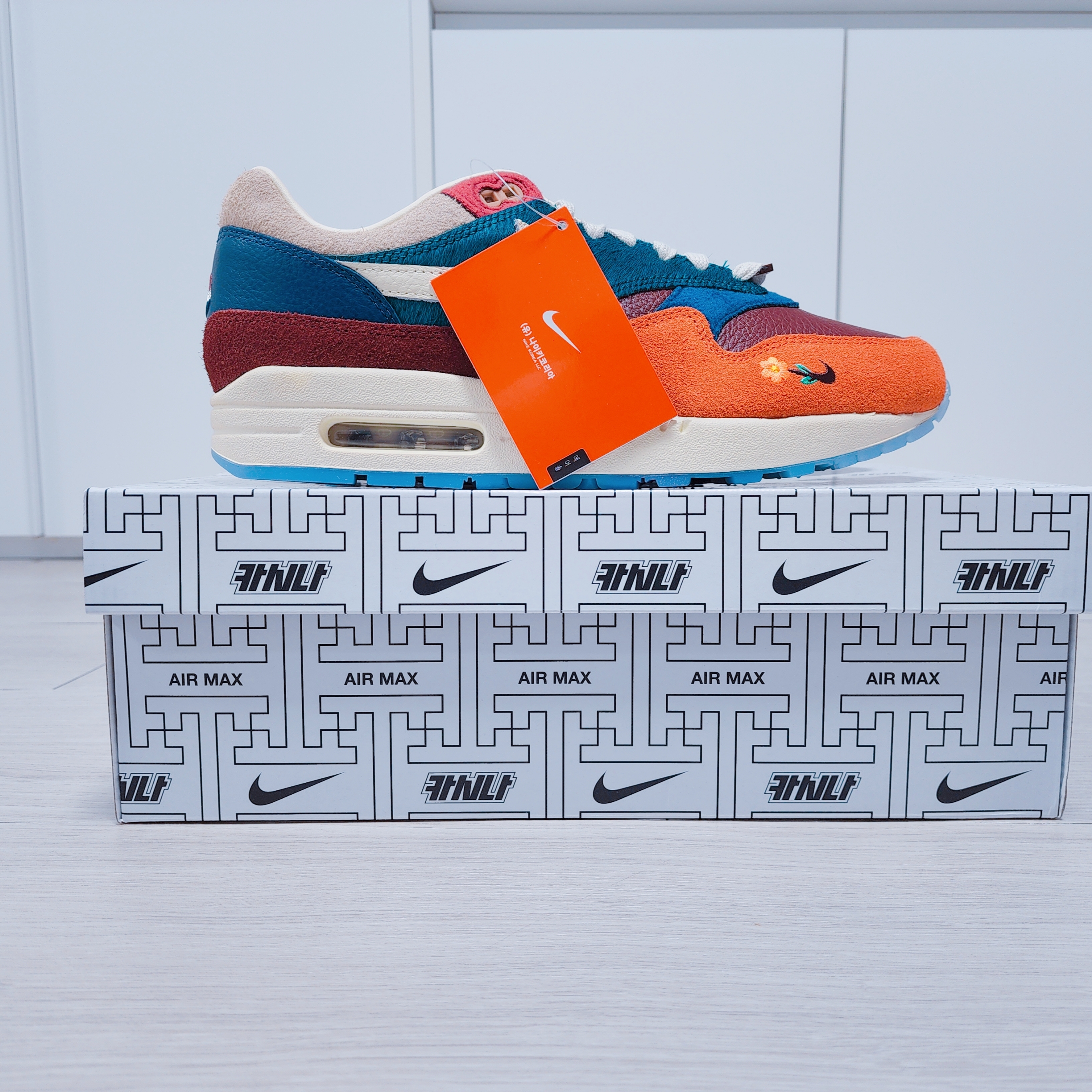 Nike x Kasina Air Max 1 SP Won-Ang Orange 착용 스타일 - 2
