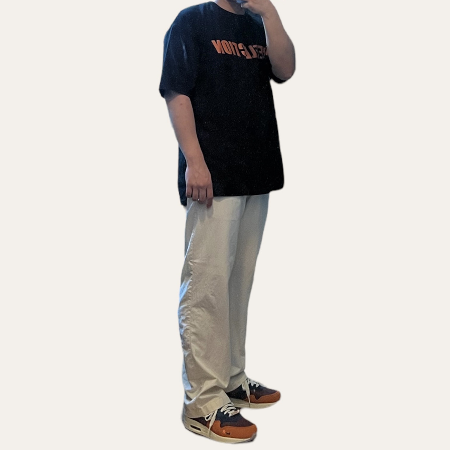 Nike x Kasina Air Max 1 SP Won-Ang Orange 착용 스타일 - 1