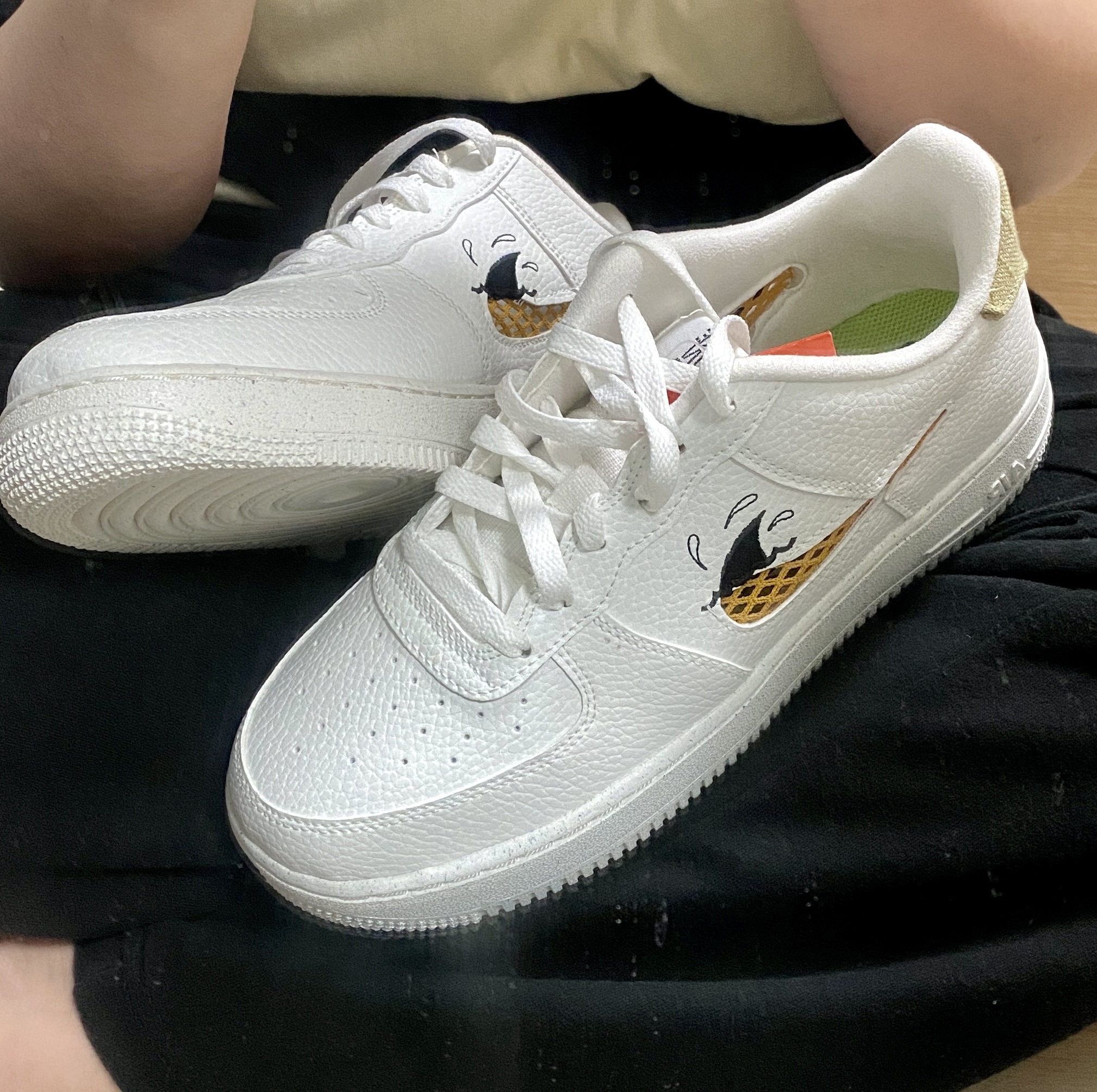 (GS) Nike Air Force 1 LV8 Next Nature Sun Club Sail 착용 스타일