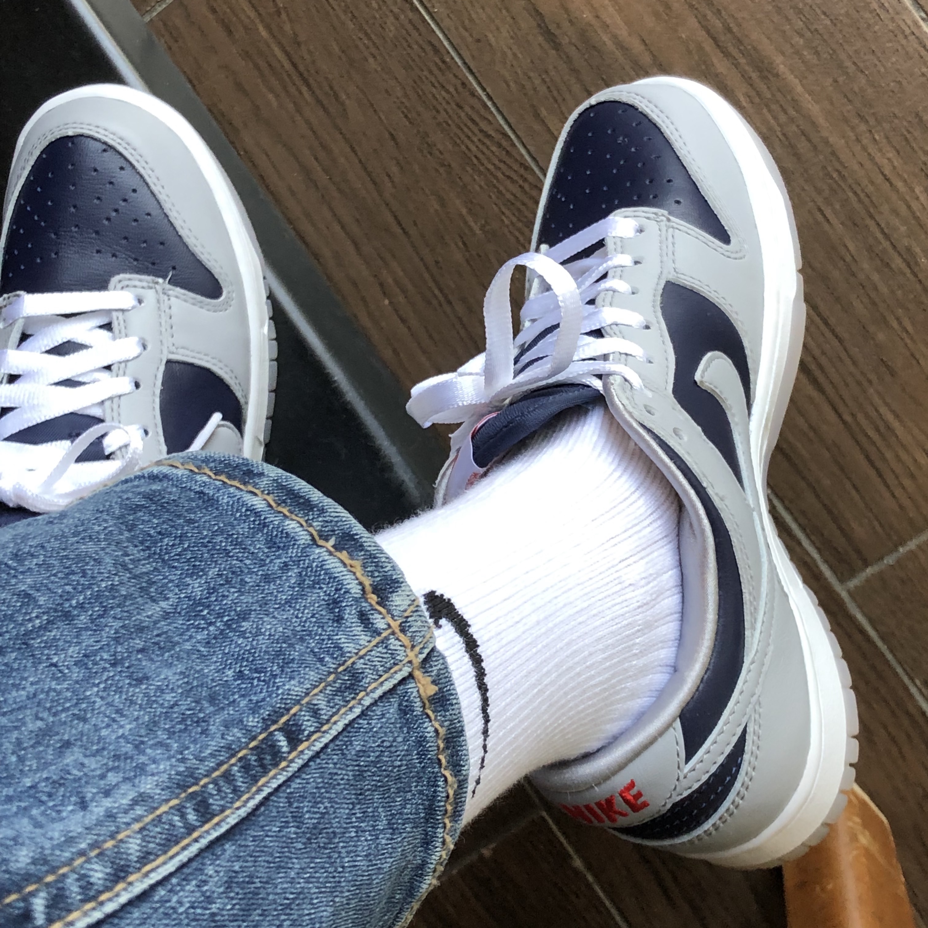 (W) Nike Dunk Low SP College Navy 착용 스타일