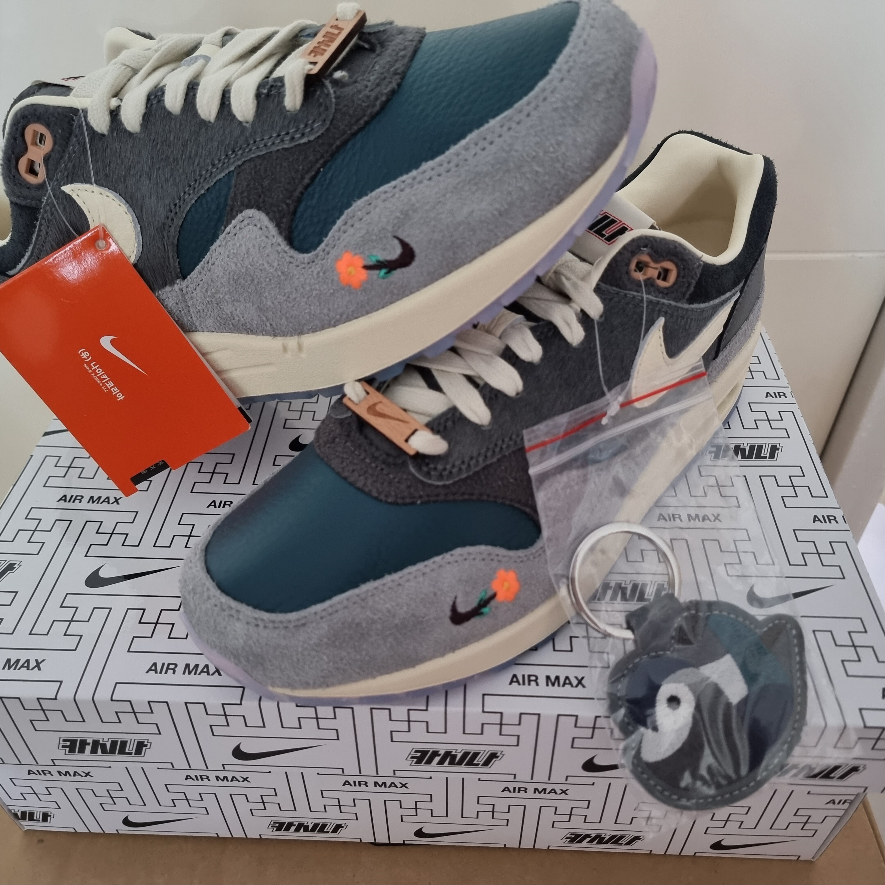 Nike x Kasina Air Max 1 SP Won-Ang Particle Grey 착용 스타일