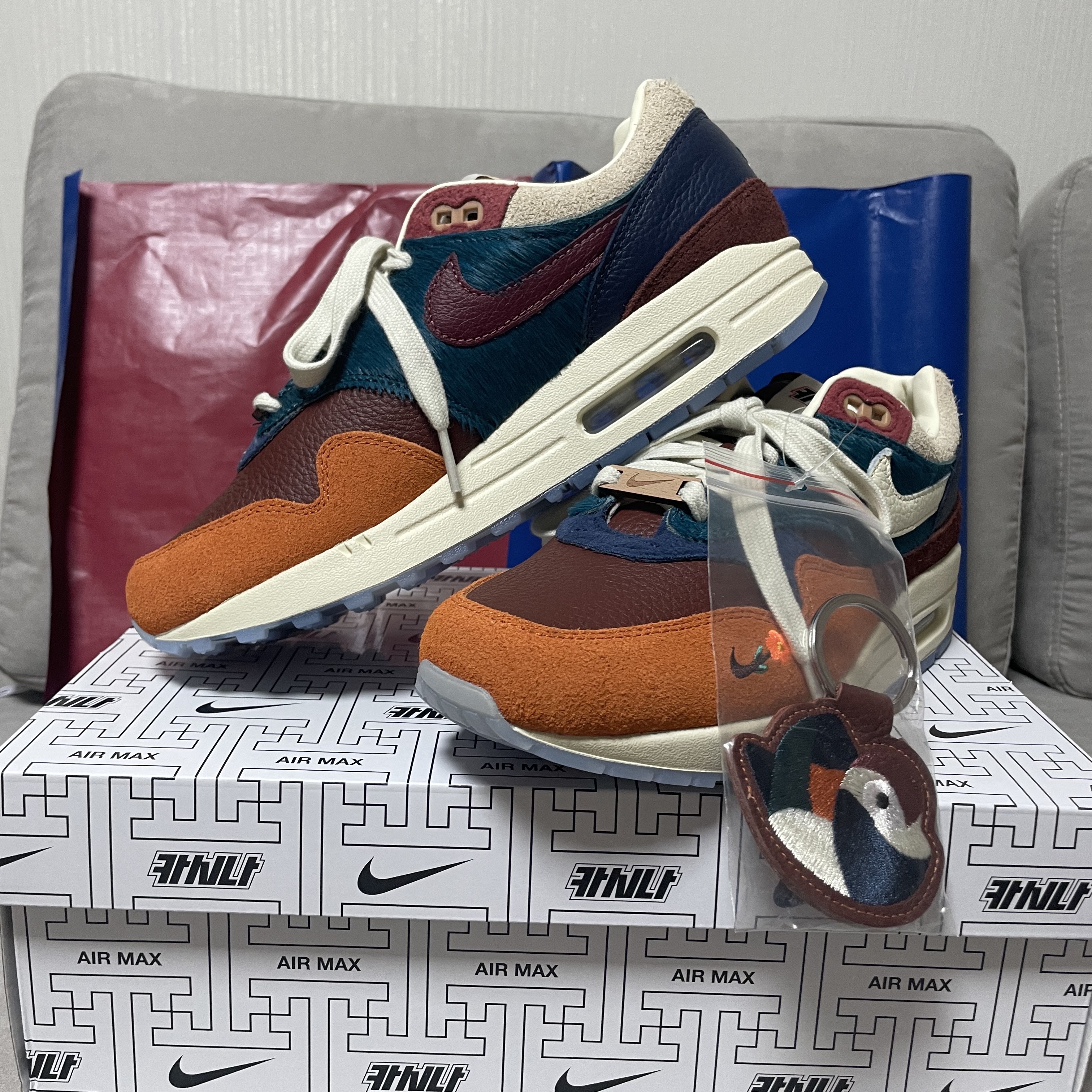 Nike x Kasina Air Max 1 SP Won-Ang Orange 착용 스타일 - 1