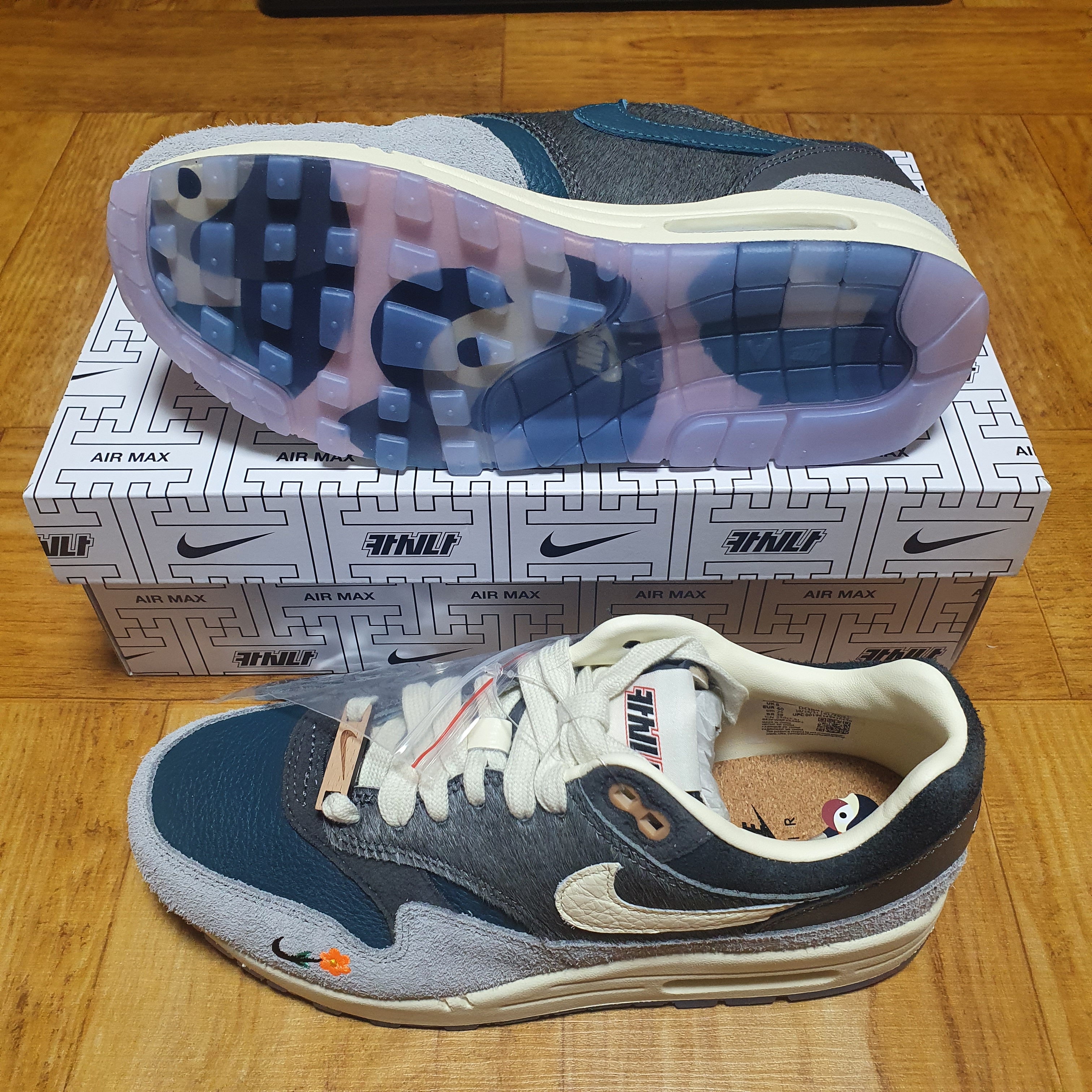 Nike x Kasina Air Max 1 SP Won-Ang Particle Grey 착용 스타일 - 5