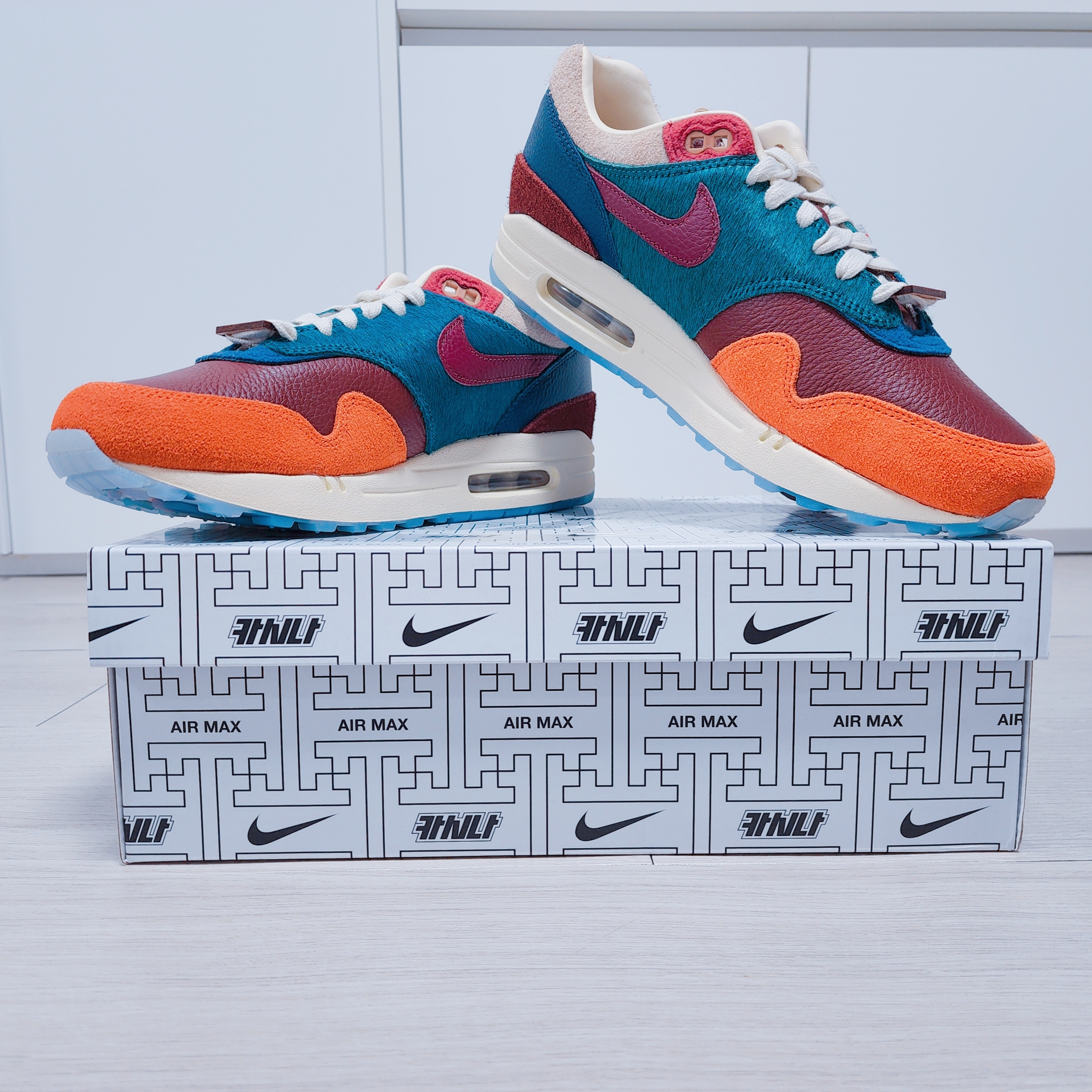 Nike x Kasina Air Max 1 SP Won-Ang Orange 착용 스타일 - 4