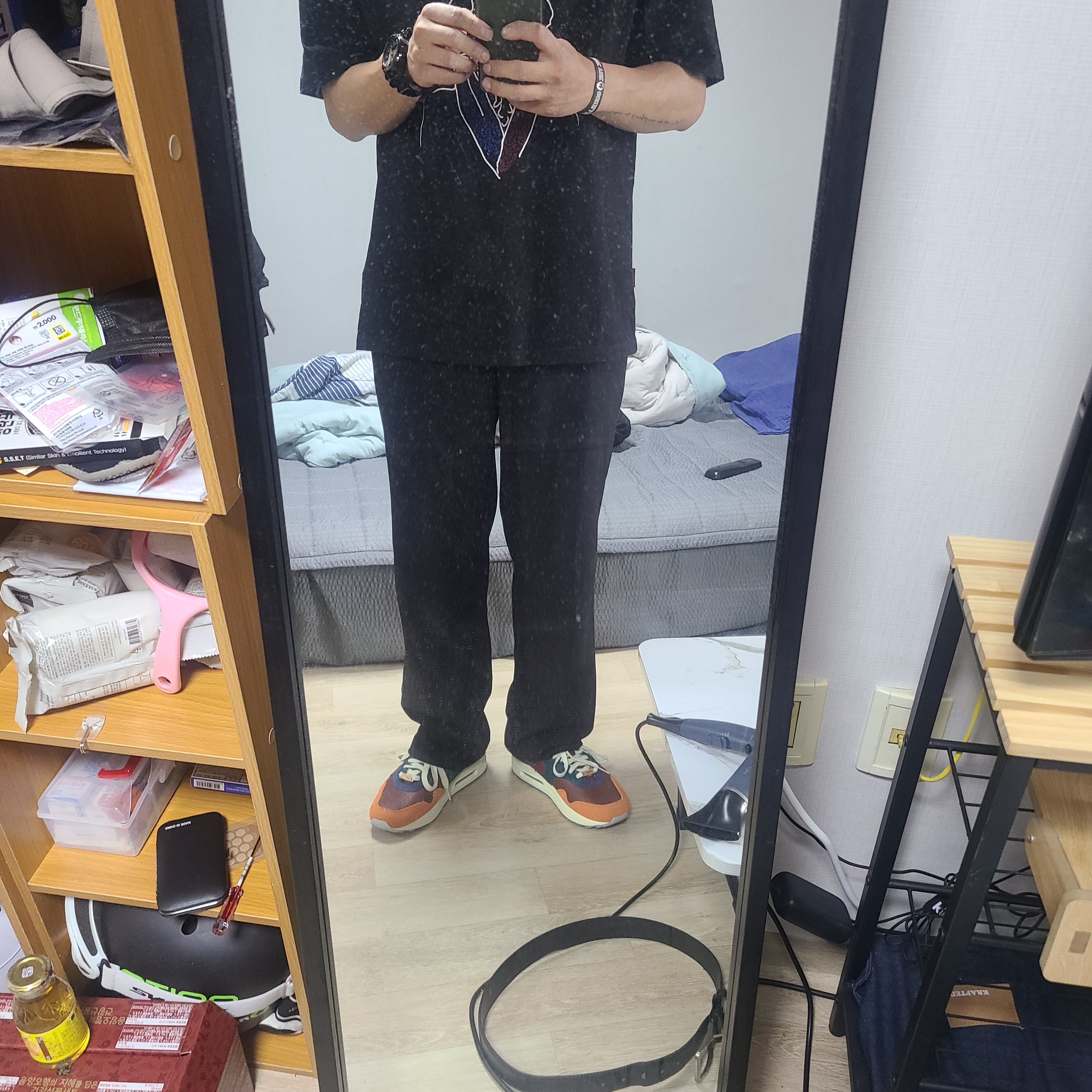 Nike x Kasina Air Max 1 SP Won-Ang Orange 착용 스타일 - 5