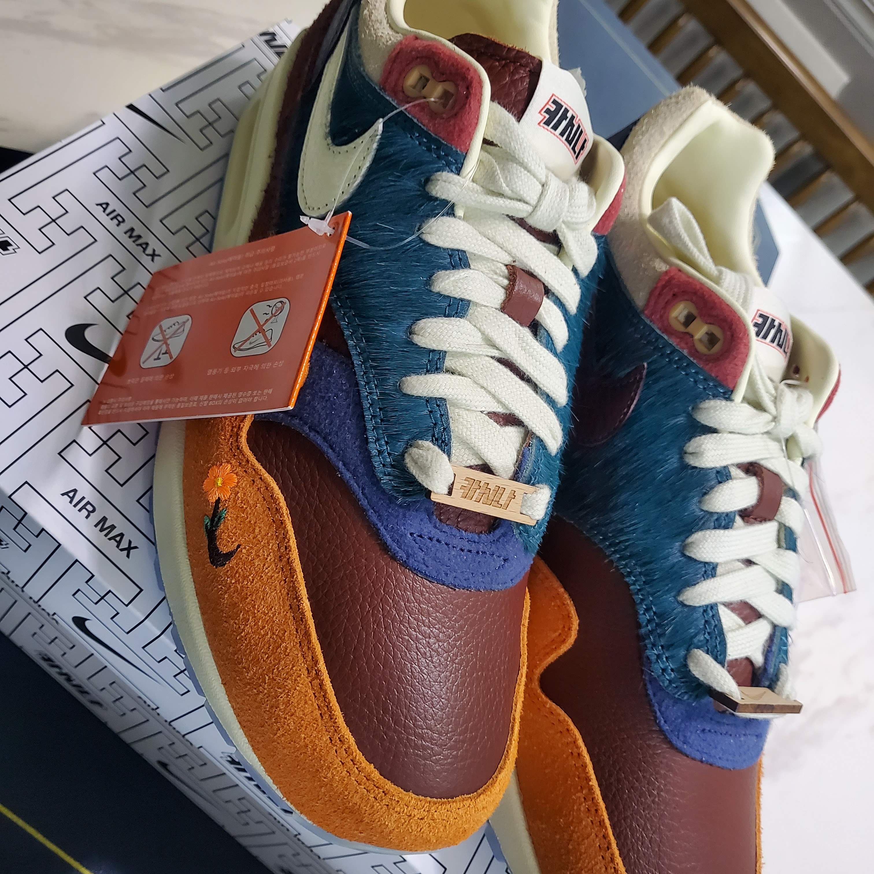 Nike x Kasina Air Max 1 SP Won-Ang Orange 착용 스타일 - 2