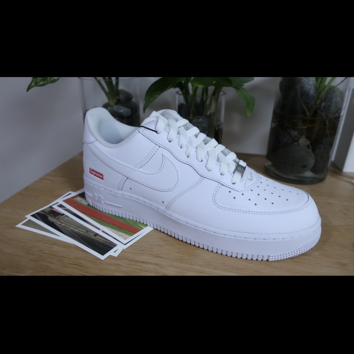 Nike x Supreme Air Force 1 Low White 착용 스타일 - 2