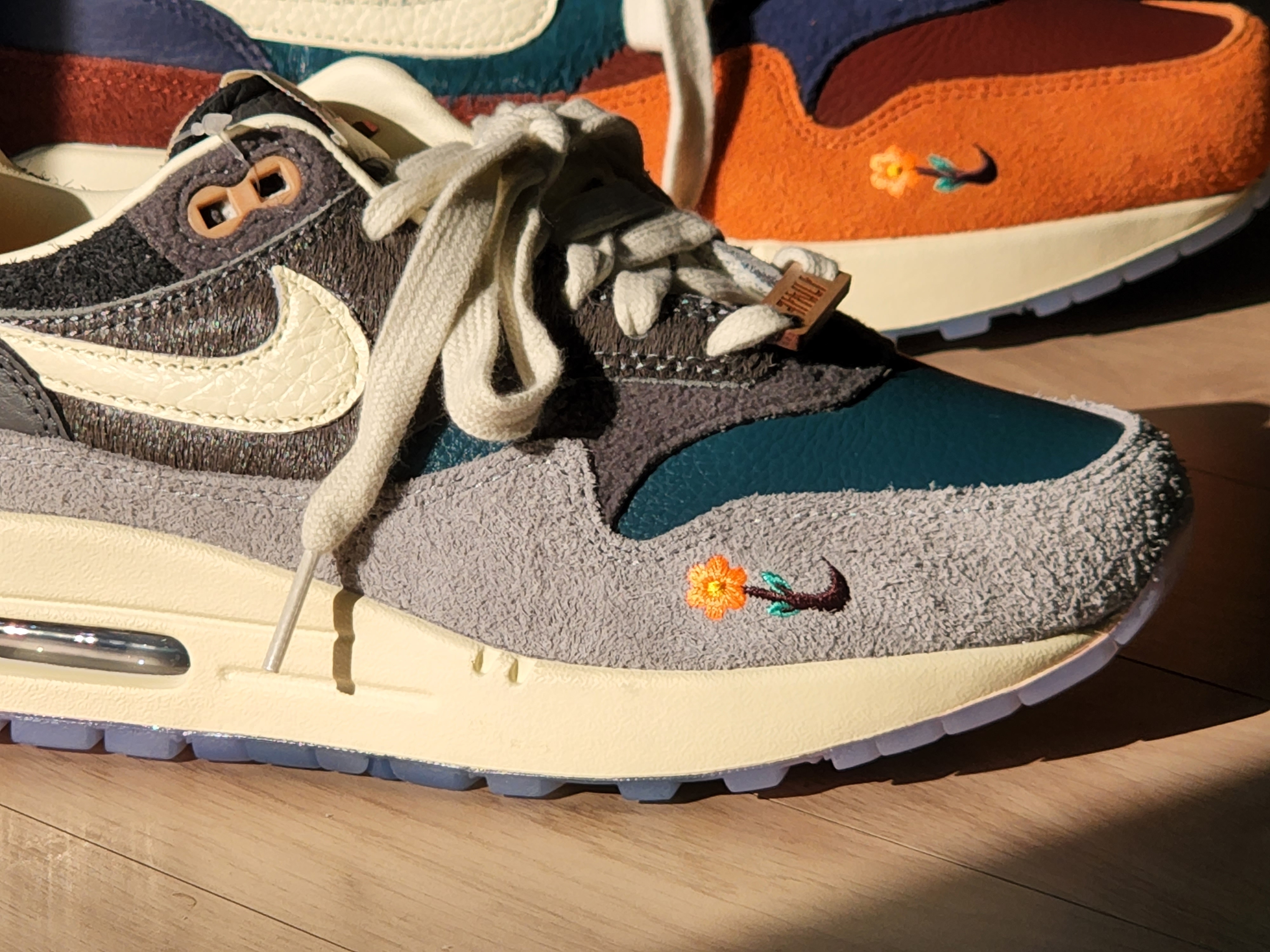 Nike x Kasina Air Max 1 SP Won-Ang Particle Grey 착용 스타일 - 2