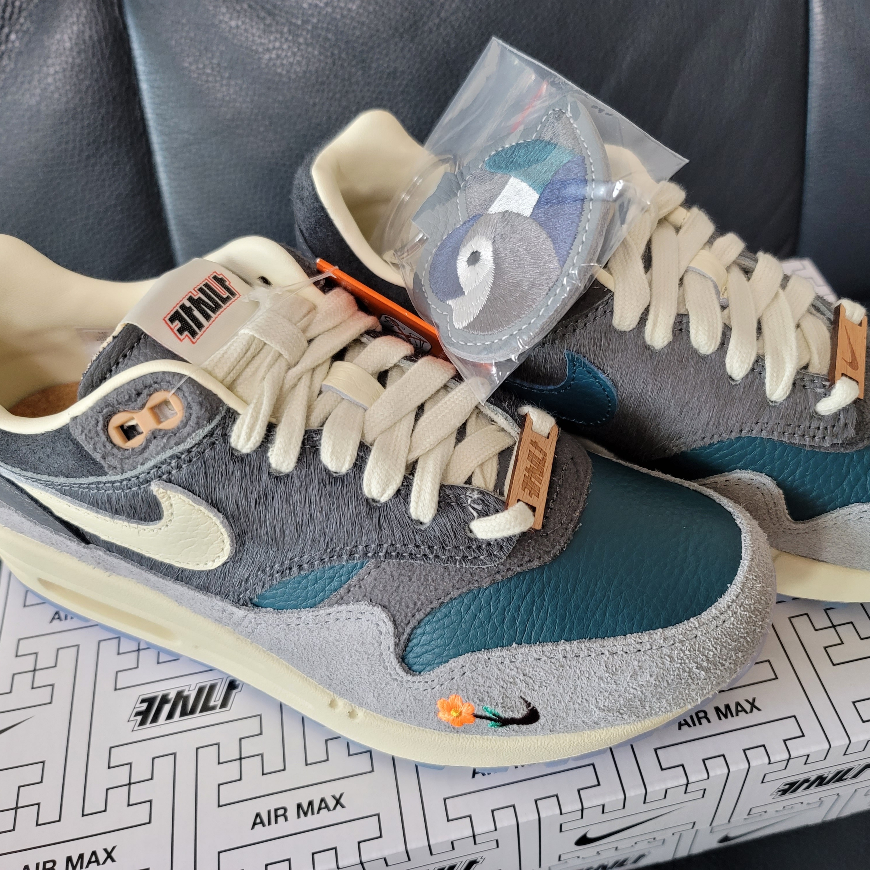 Nike x Kasina Air Max 1 SP Won-Ang Particle Grey 착용 스타일 - 2