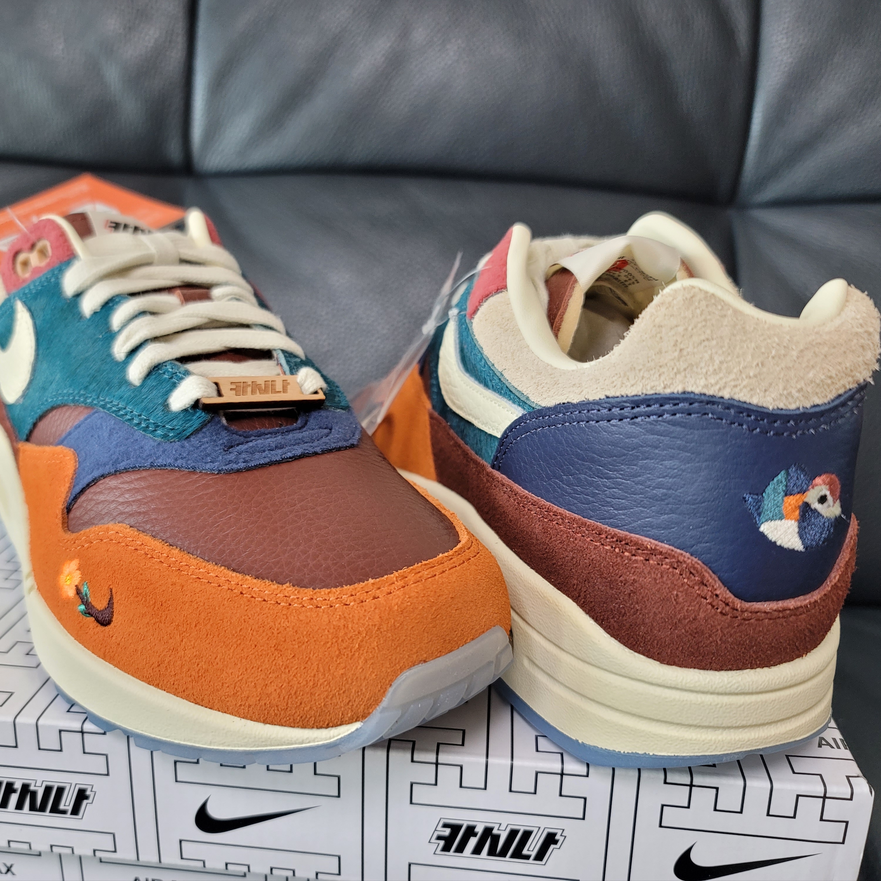 Nike x Kasina Air Max 1 SP Won-Ang Orange 착용 스타일 - 3