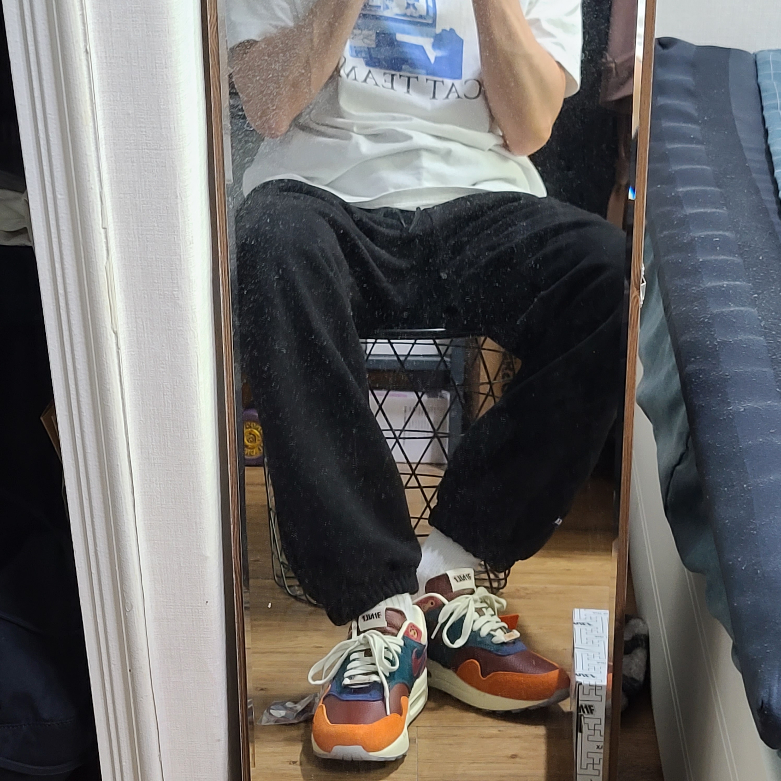 Nike x Kasina Air Max 1 SP Won-Ang Orange 착용 스타일 - 1