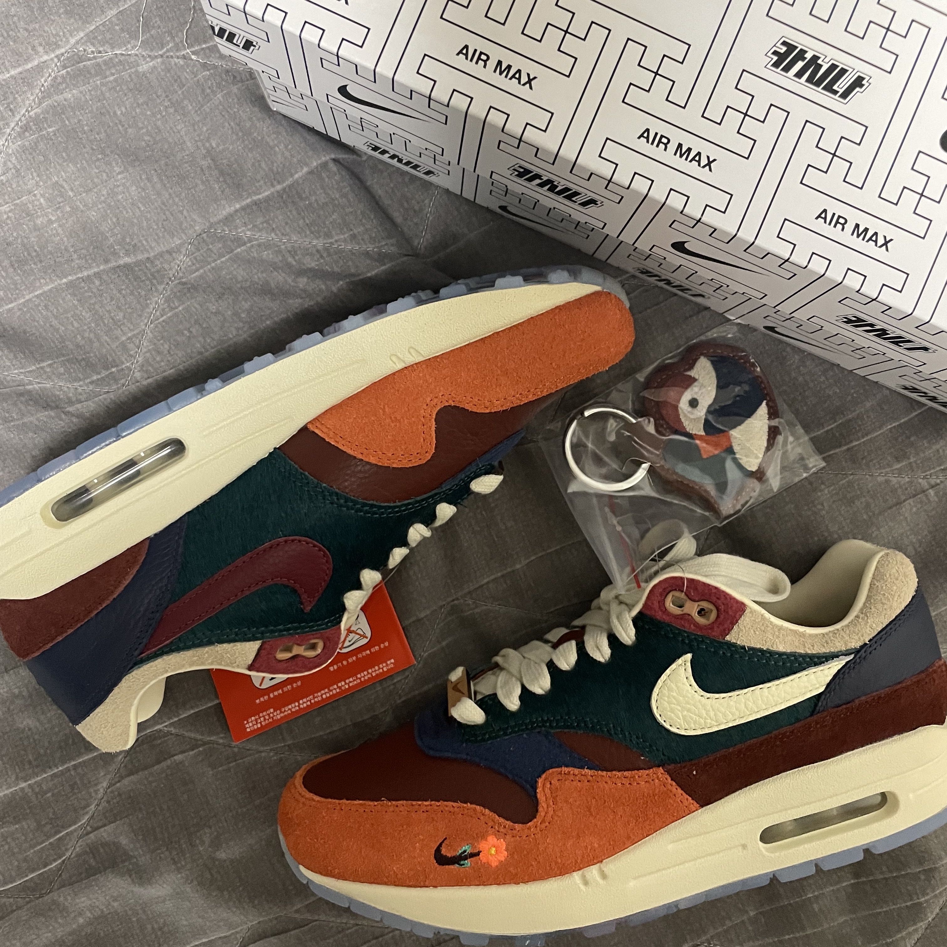 Nike x Kasina Air Max 1 SP Won-Ang Orange 착용 스타일
