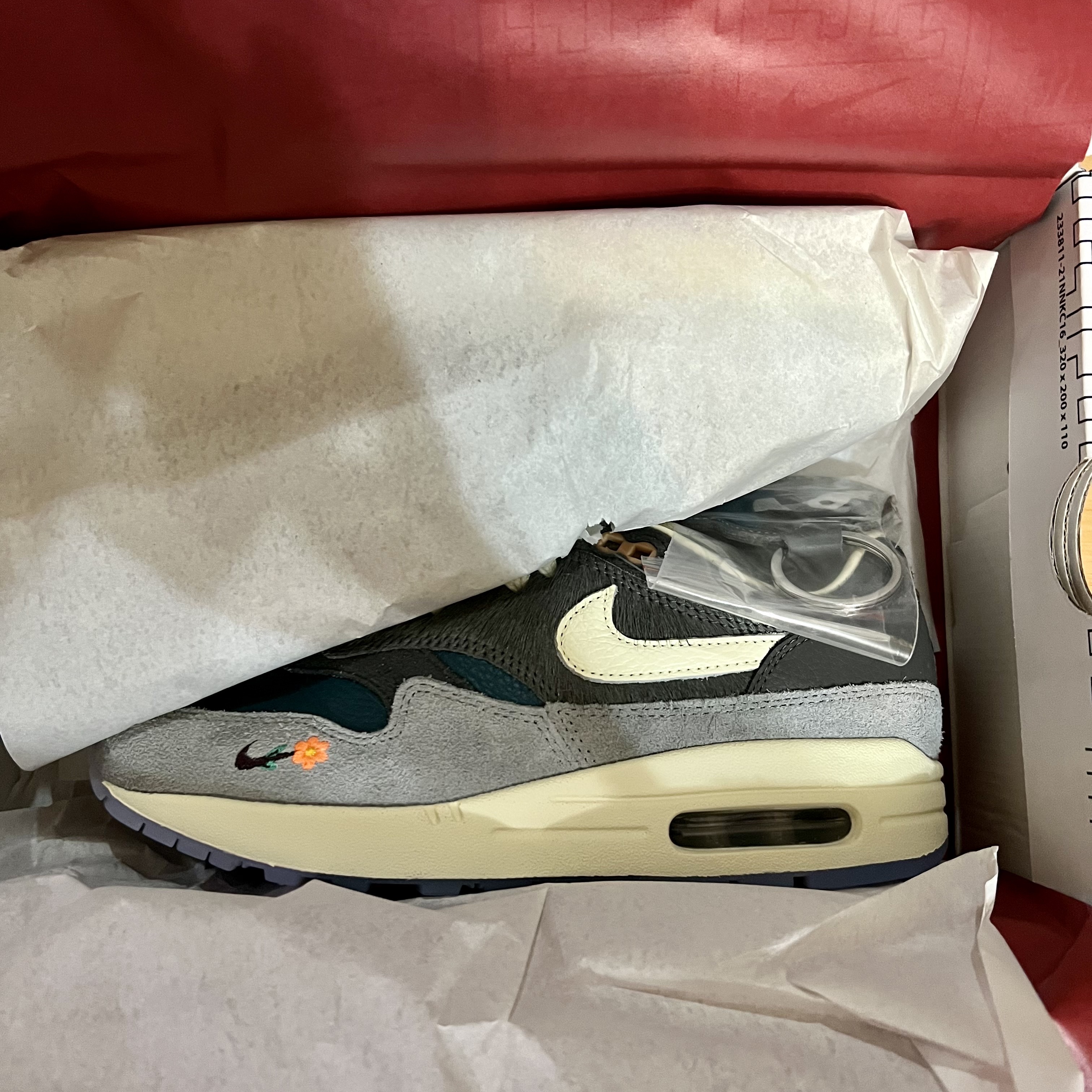 Nike x Kasina Air Max 1 SP Won-Ang Particle Grey 착용 스타일 - 2