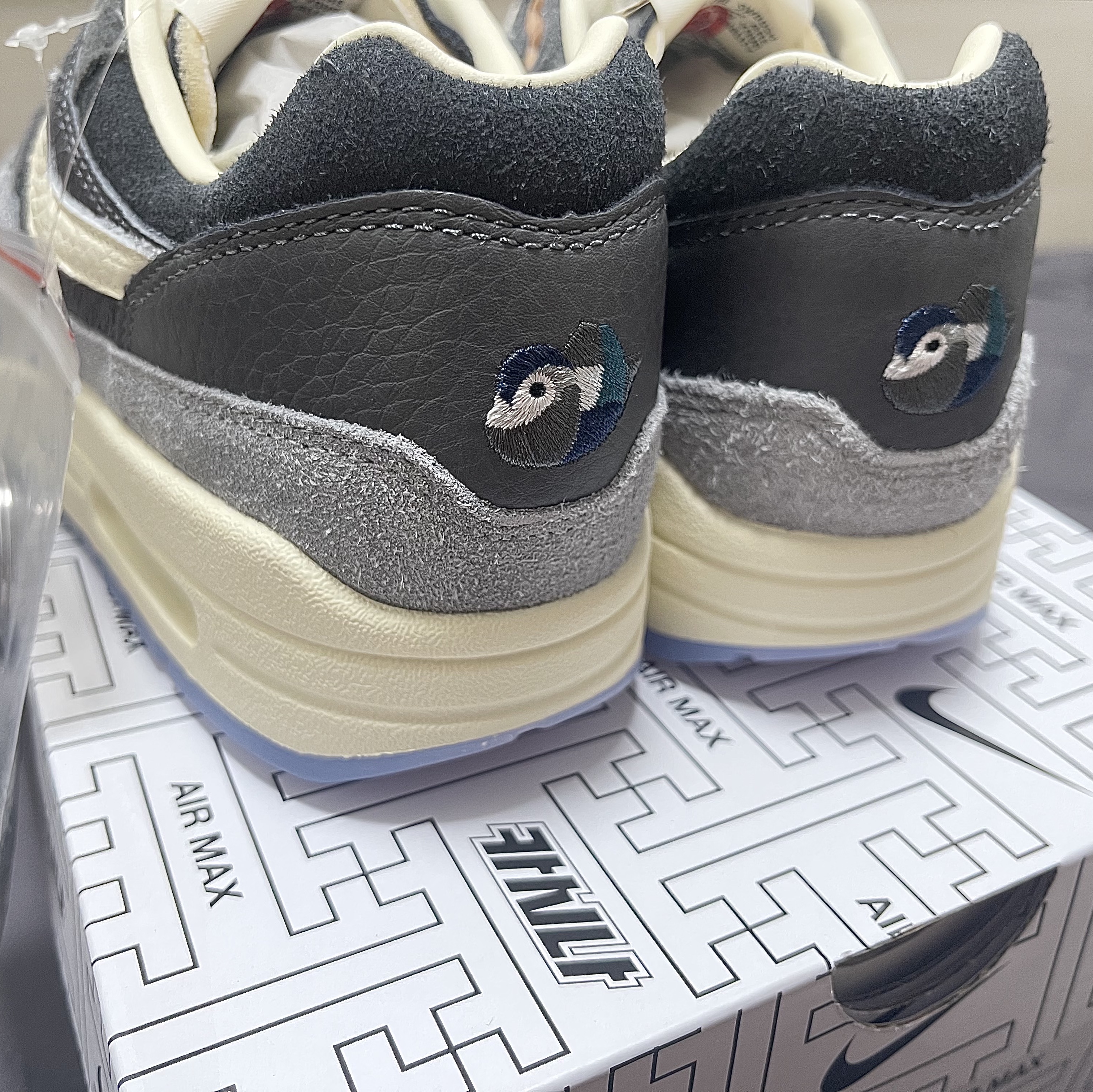 Nike x Kasina Air Max 1 SP Won-Ang Particle Grey 착용 스타일 - 4