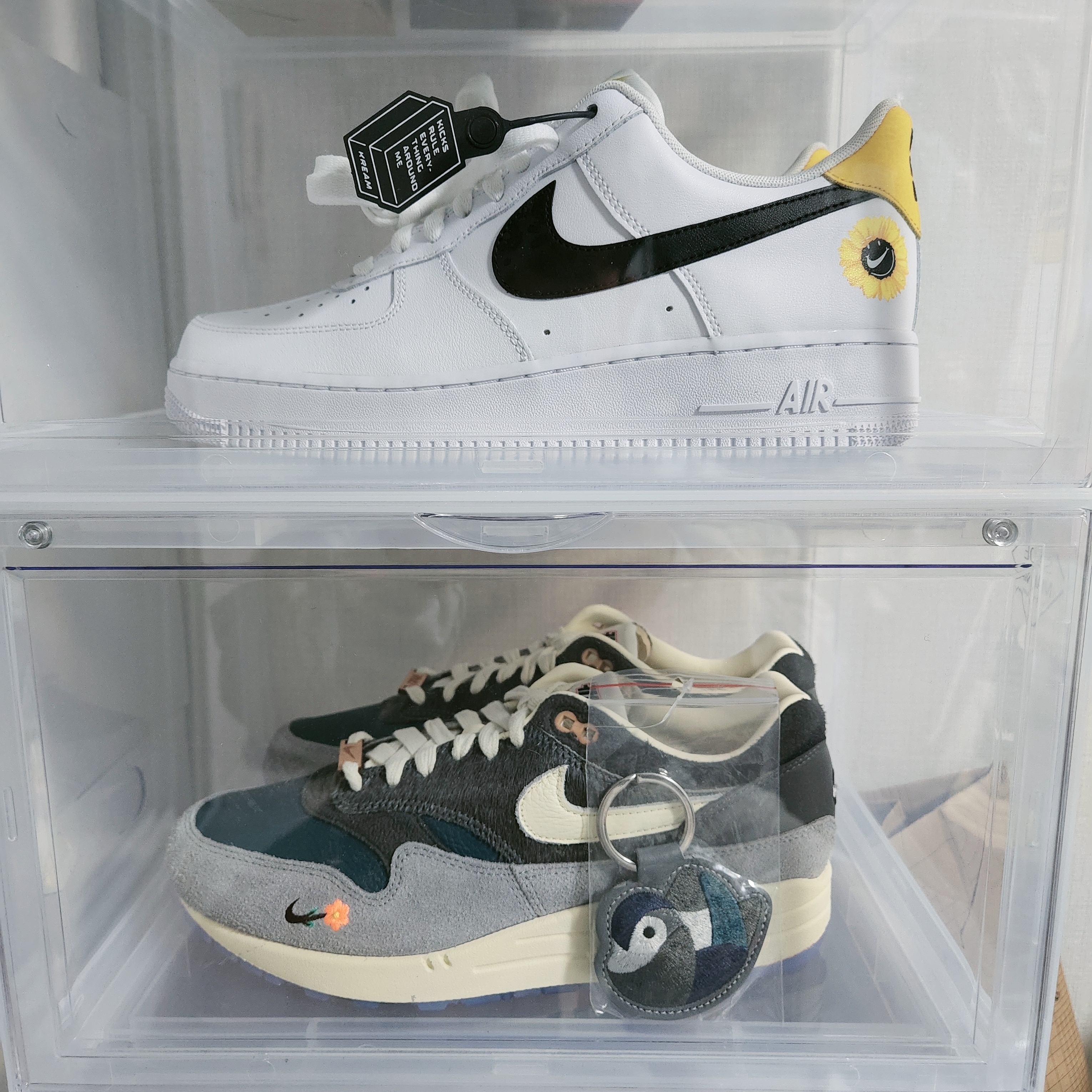 Nike x Kasina Air Max 1 SP Won-Ang Particle Grey 착용 스타일 - 3