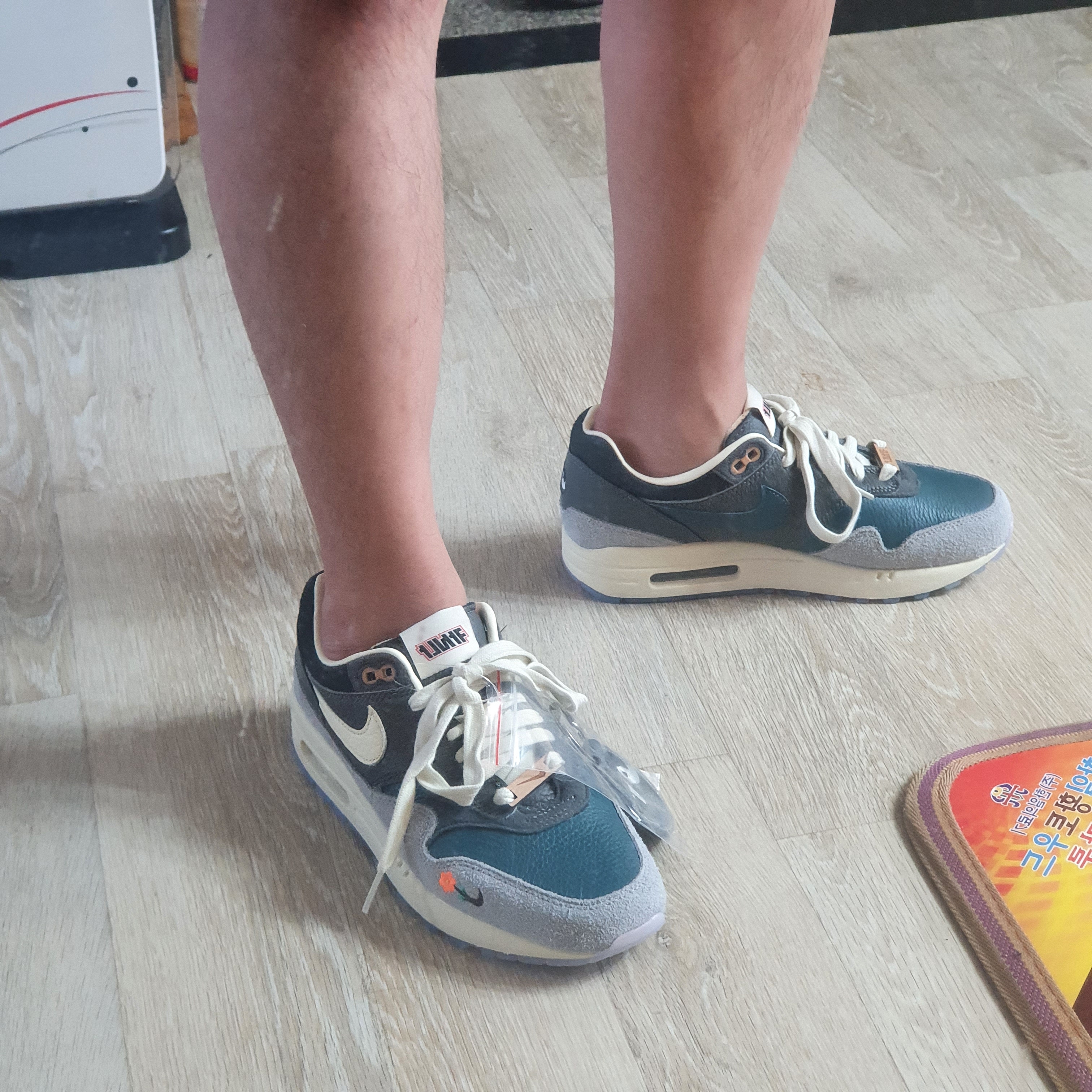Nike x Kasina Air Max 1 SP Won-Ang Particle Grey 착용 스타일 - 3