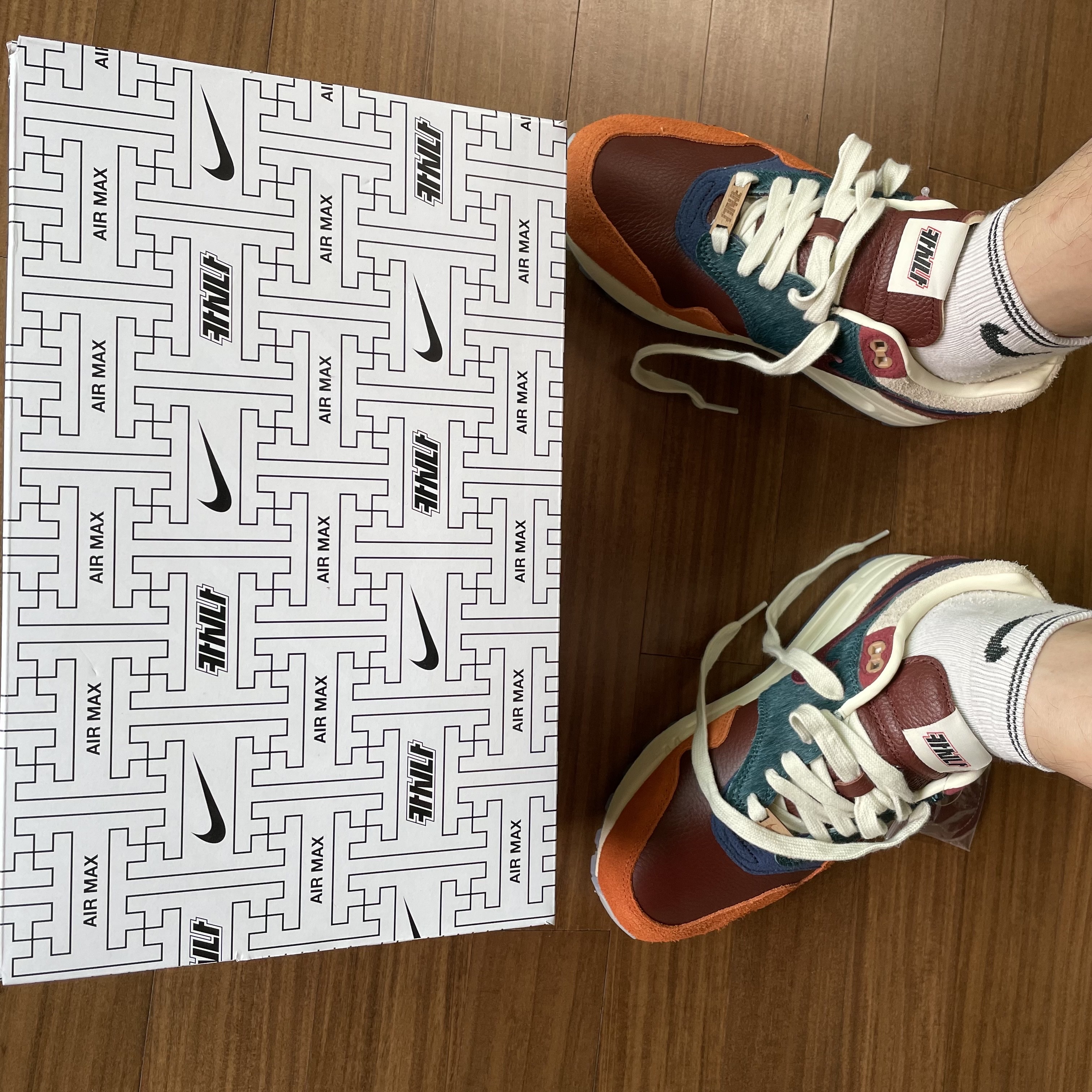 Nike x Kasina Air Max 1 SP Won-Ang Orange 착용 스타일 - 1