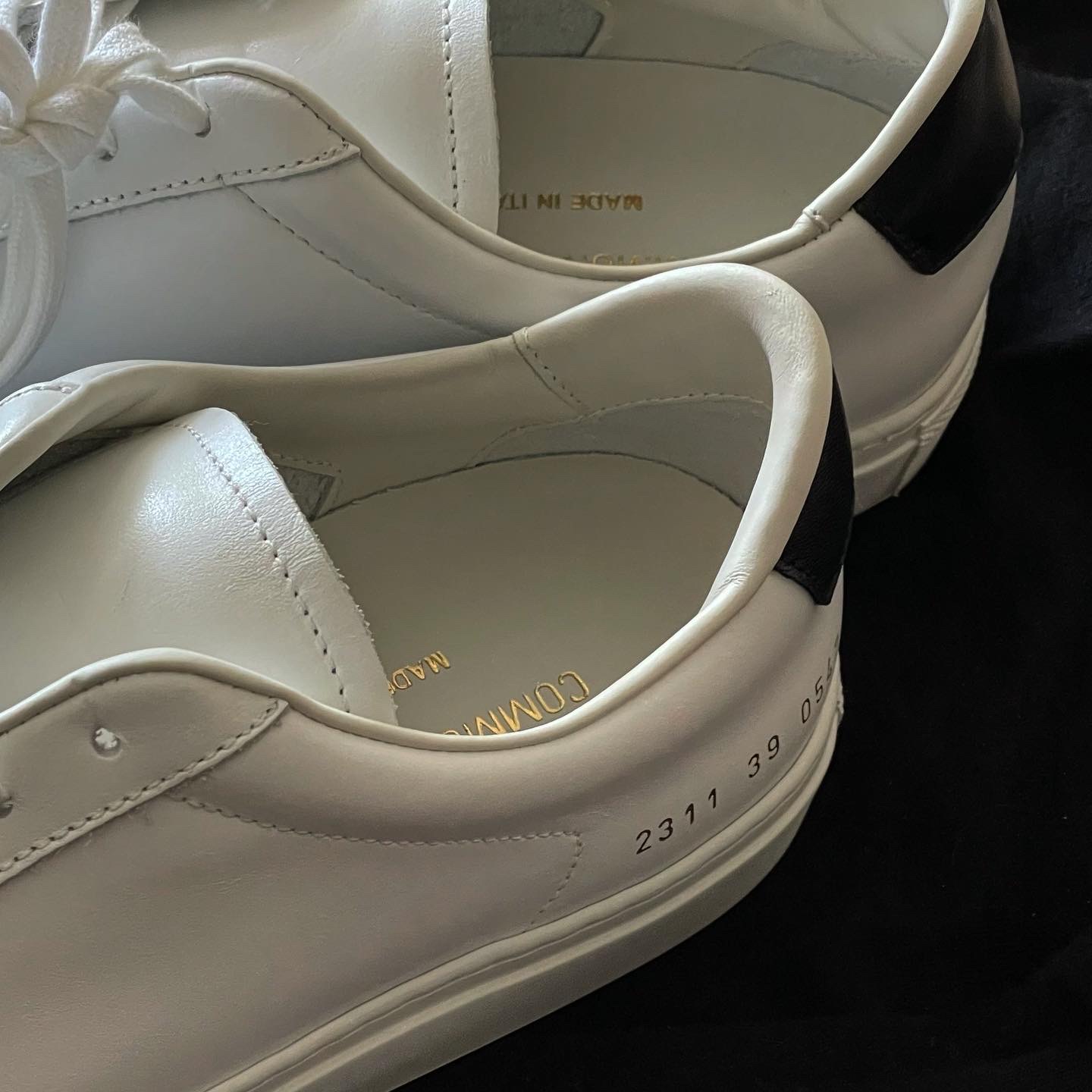 Common Projects Achilles Retro Low White Black 착용 스타일 - 2