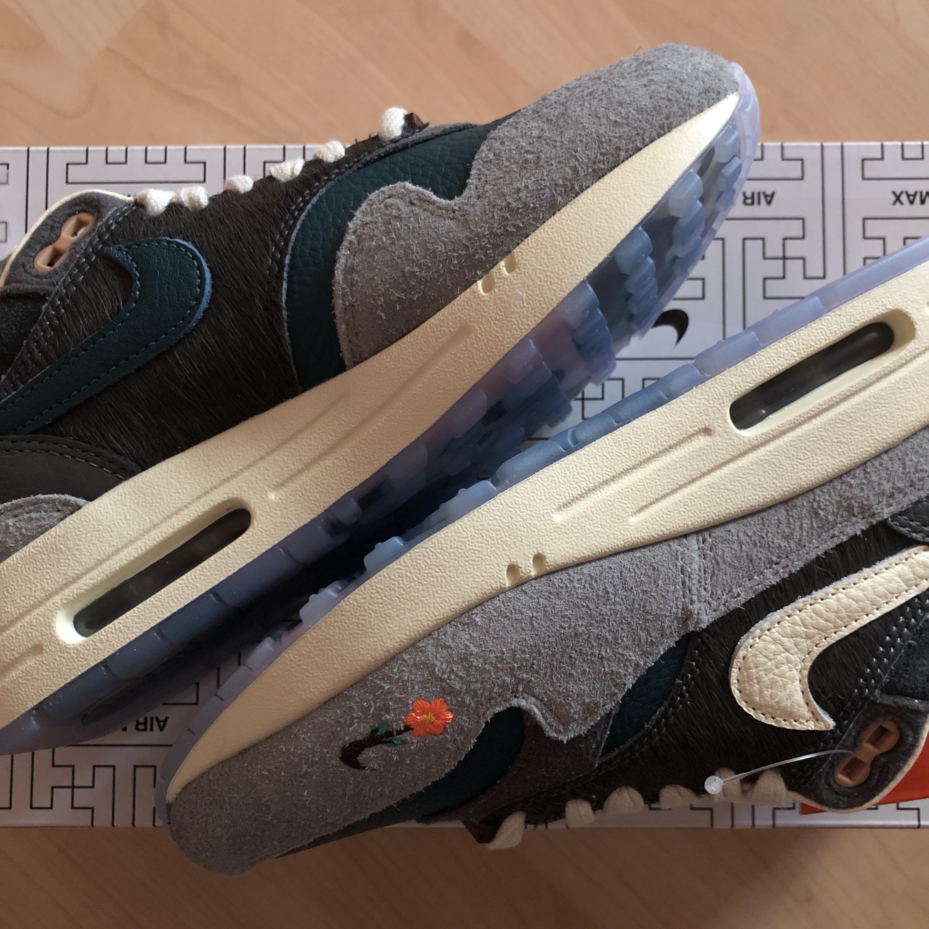 Nike x Kasina Air Max 1 SP Won-Ang Particle Grey 착용 스타일 - 2