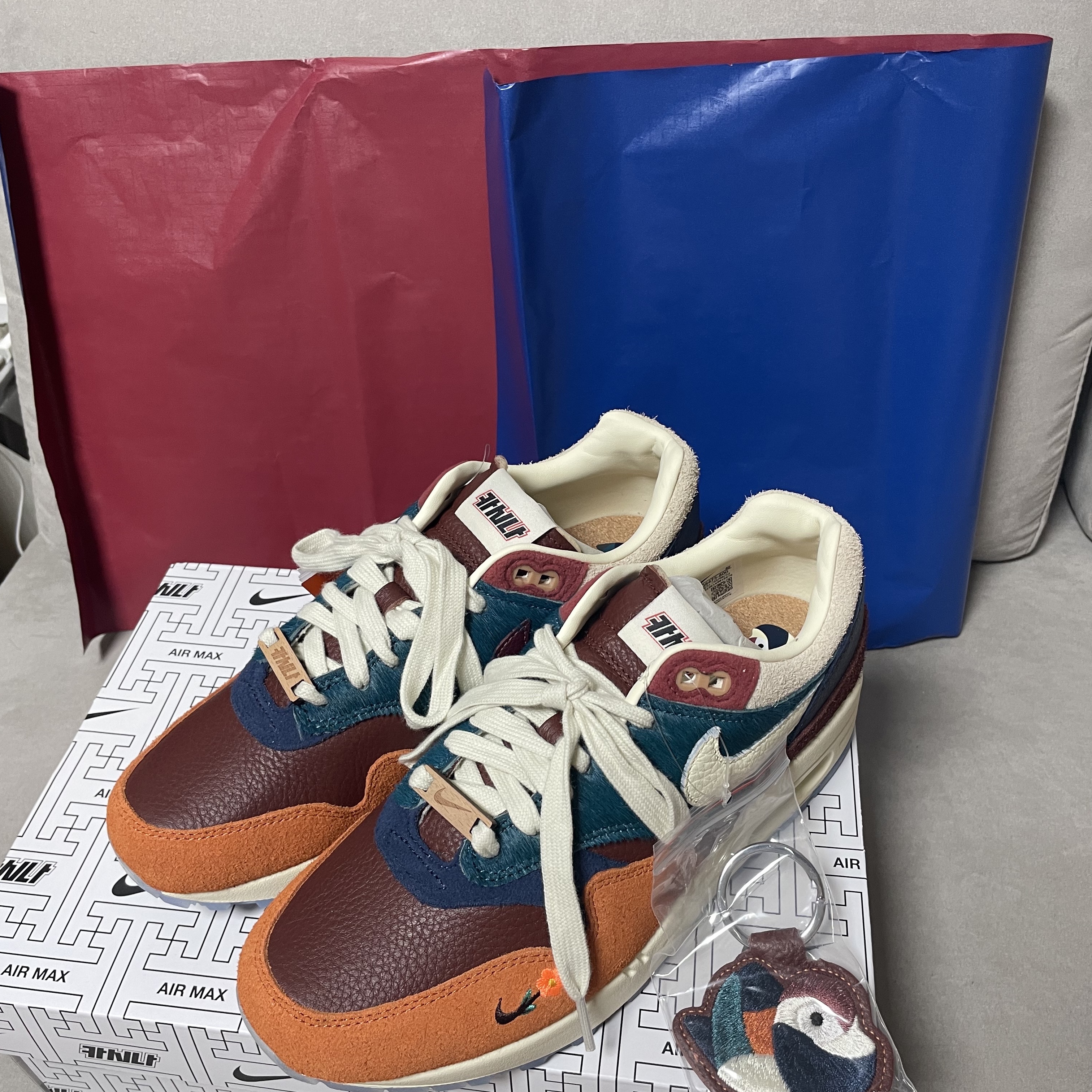 Nike x Kasina Air Max 1 SP Won-Ang Orange 착용 스타일 - 2