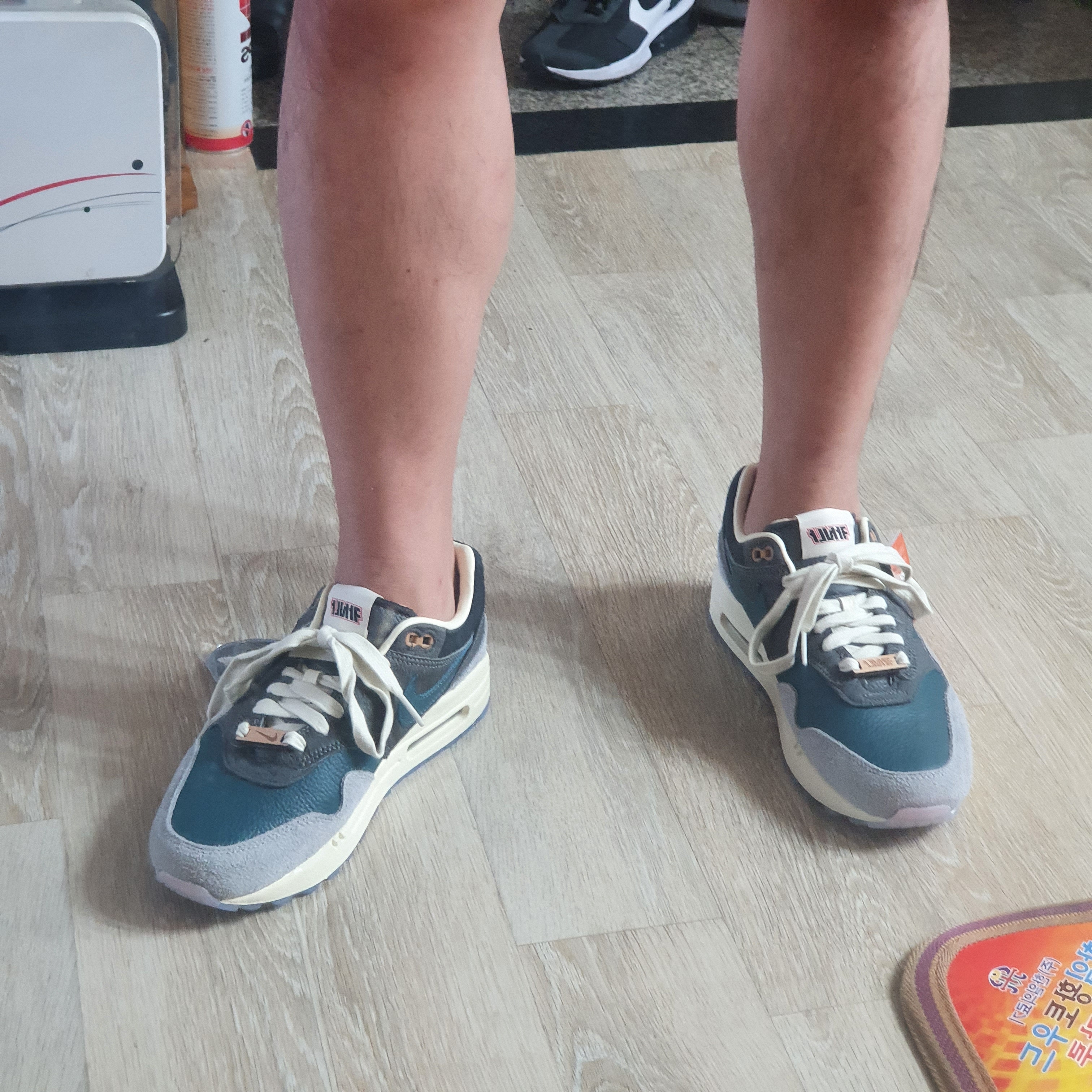 Nike x Kasina Air Max 1 SP Won-Ang Particle Grey 착용 스타일 - 4