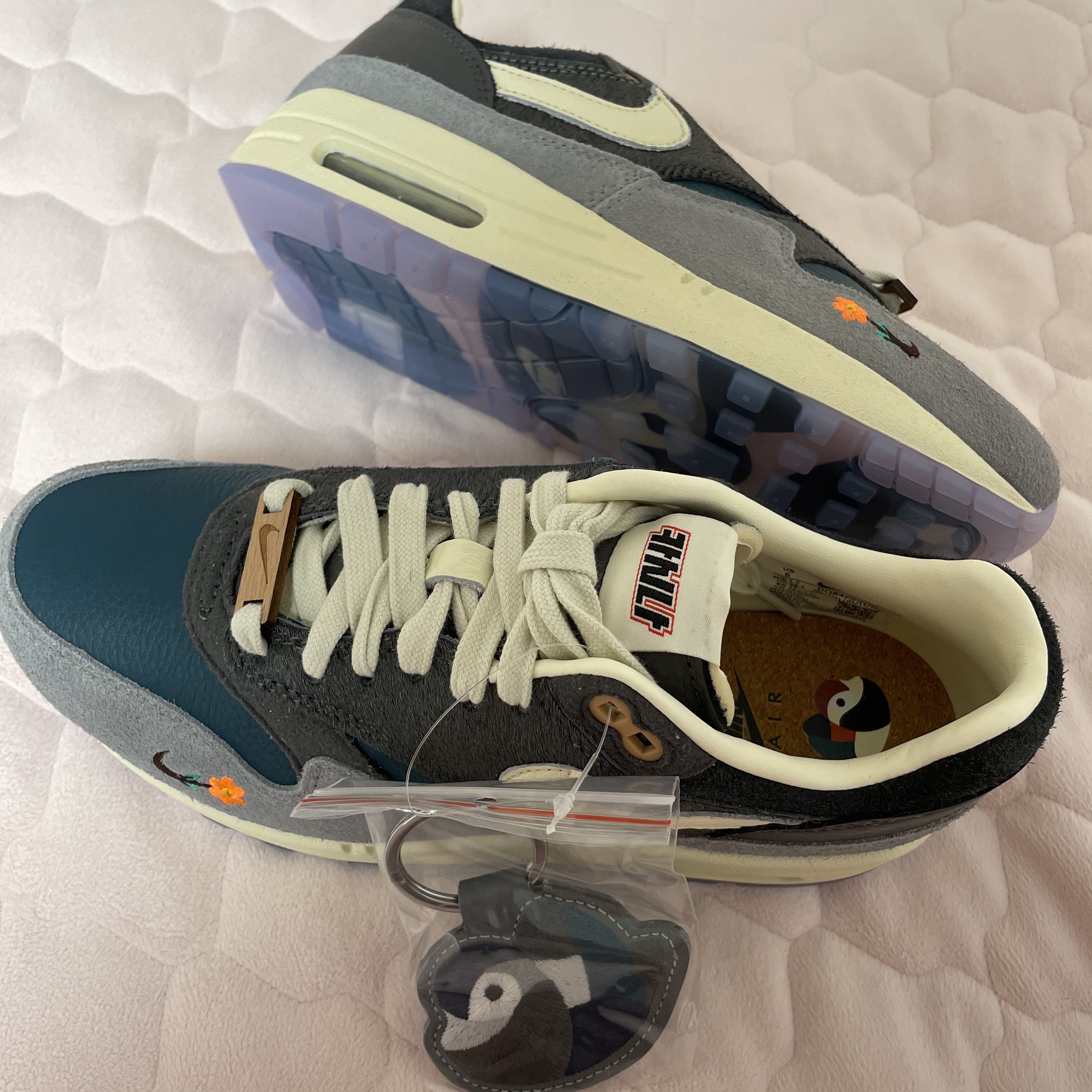 Nike x Kasina Air Max 1 SP Won-Ang Particle Grey 착용 스타일 - 1