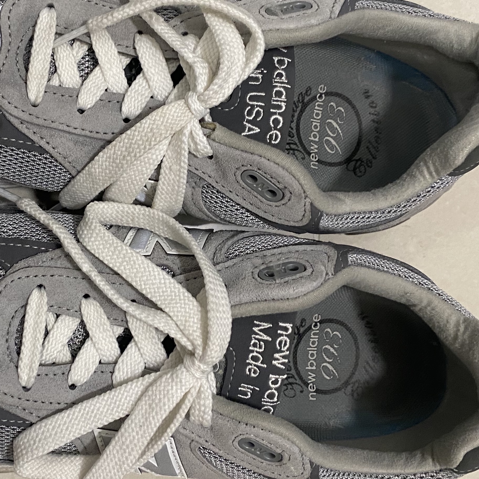 New Balance 993 Made in USA Grey - D Standard 착용 스타일
