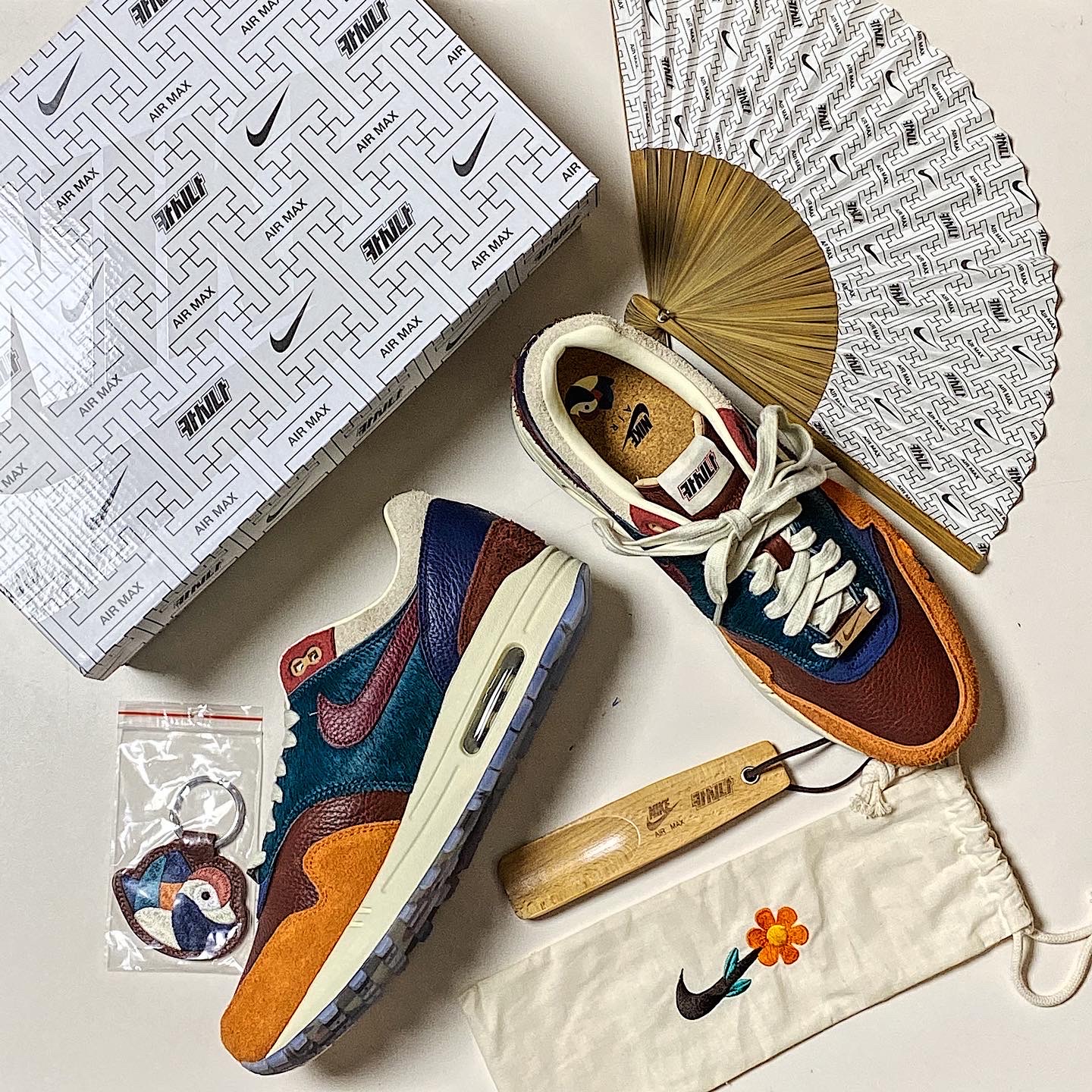 Nike x Kasina Air Max 1 SP Won-Ang Orange (With Special Gift) 착용 스타일 - 1