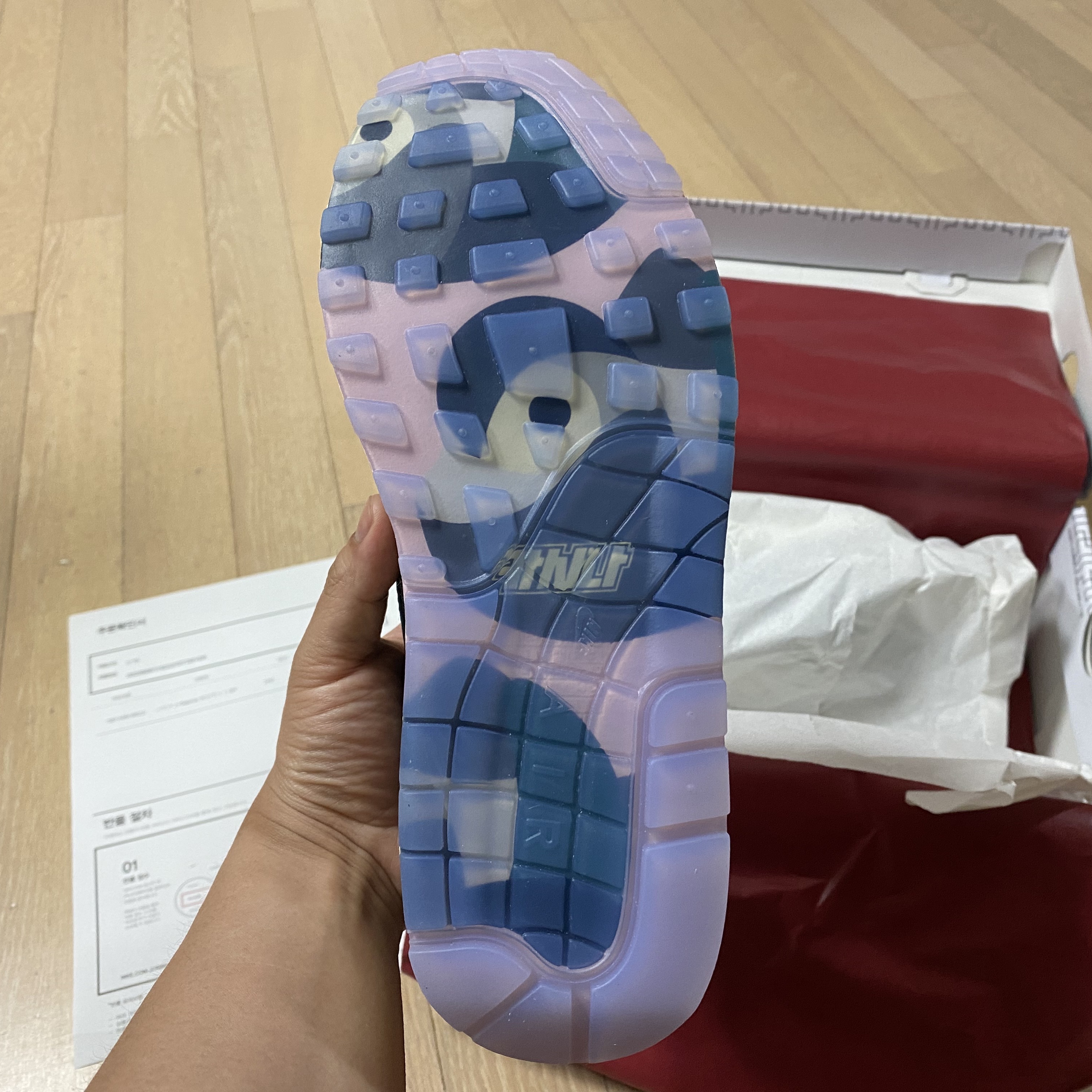 Nike x Kasina Air Max 1 SP Won-Ang Particle Grey 착용 스타일 - 5