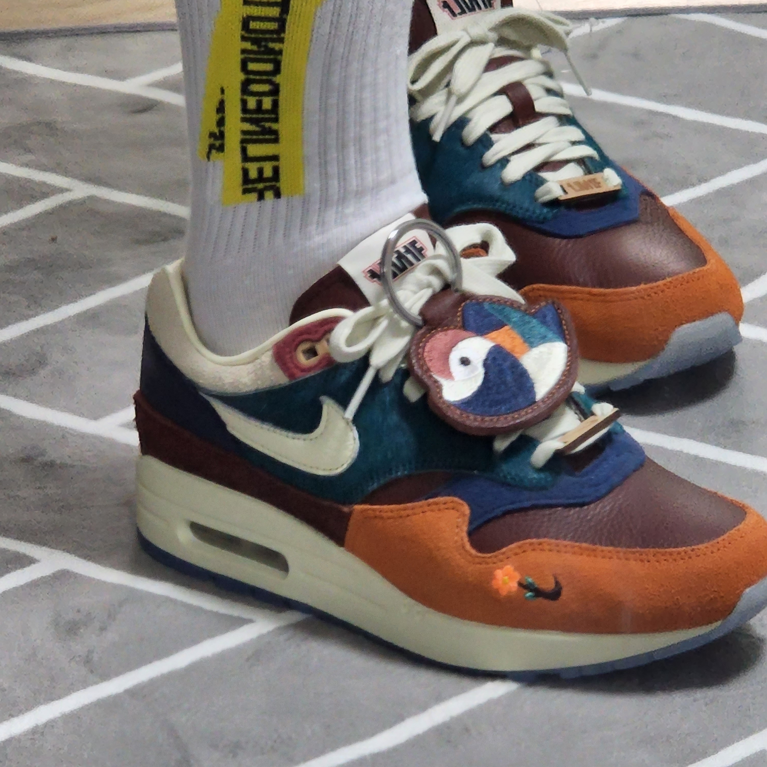 Nike x Kasina Air Max 1 SP Won-Ang Orange 착용 스타일