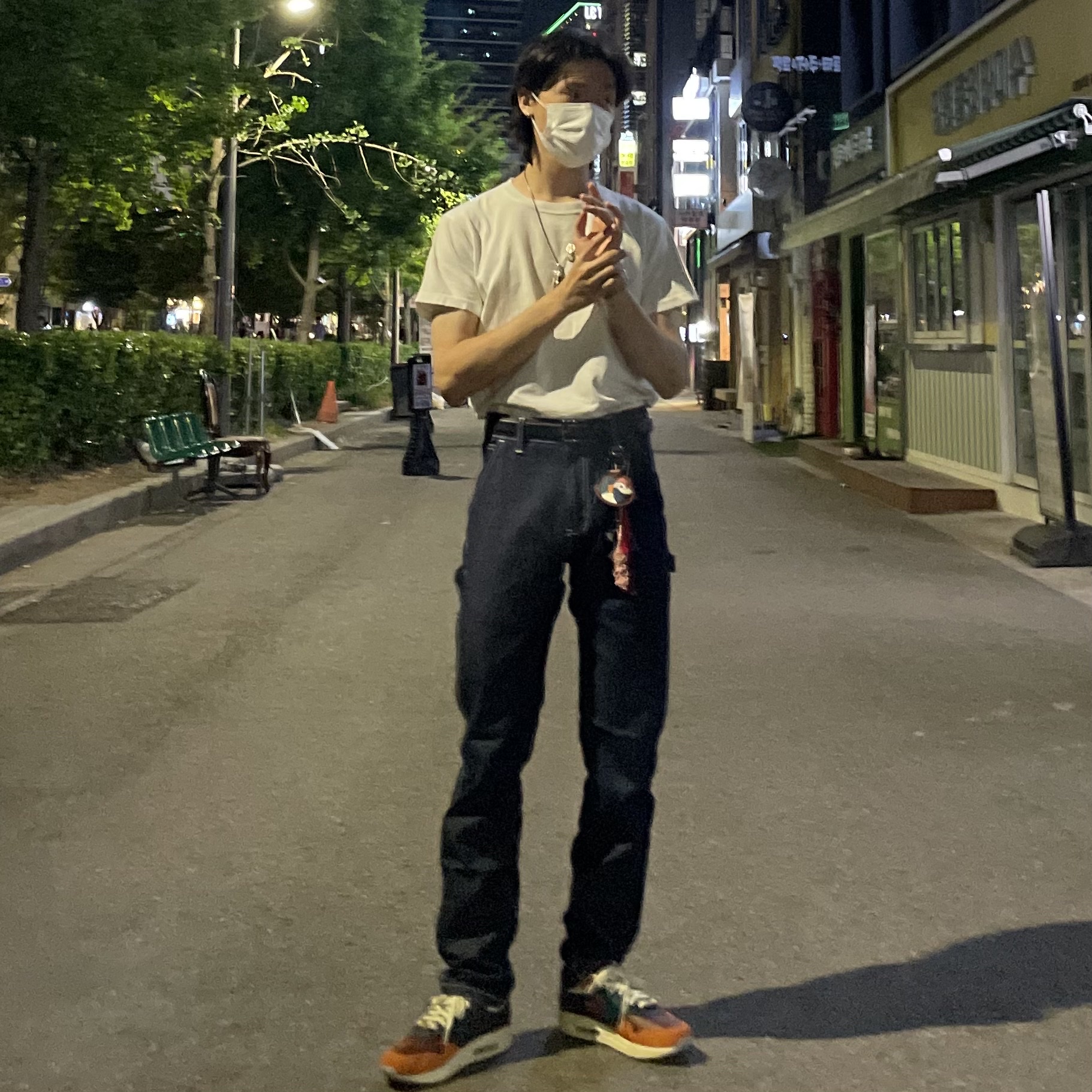 Nike x Kasina Air Max 1 SP Won-Ang Orange 착용 스타일