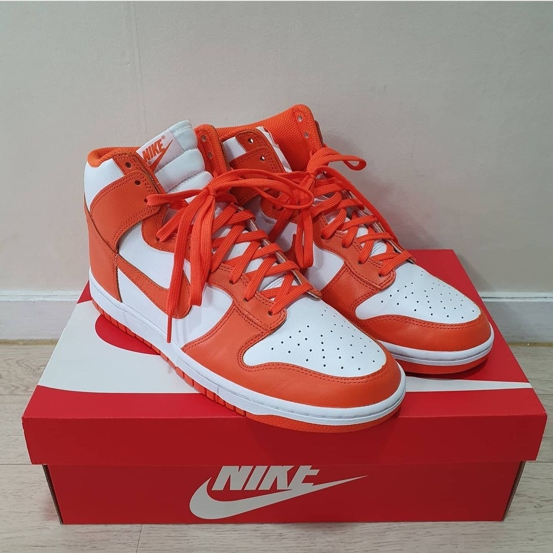 Nike Dunk High Retro Orange Blaze 착용 스타일