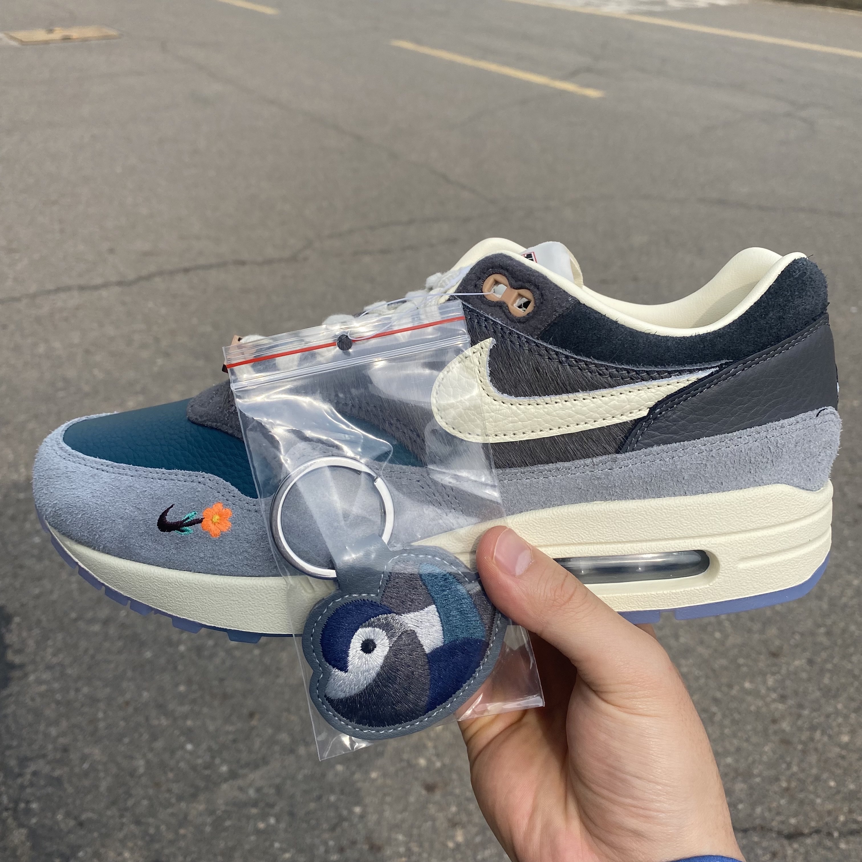 Nike x Kasina Air Max 1 SP Won-Ang Particle Grey 착용 스타일