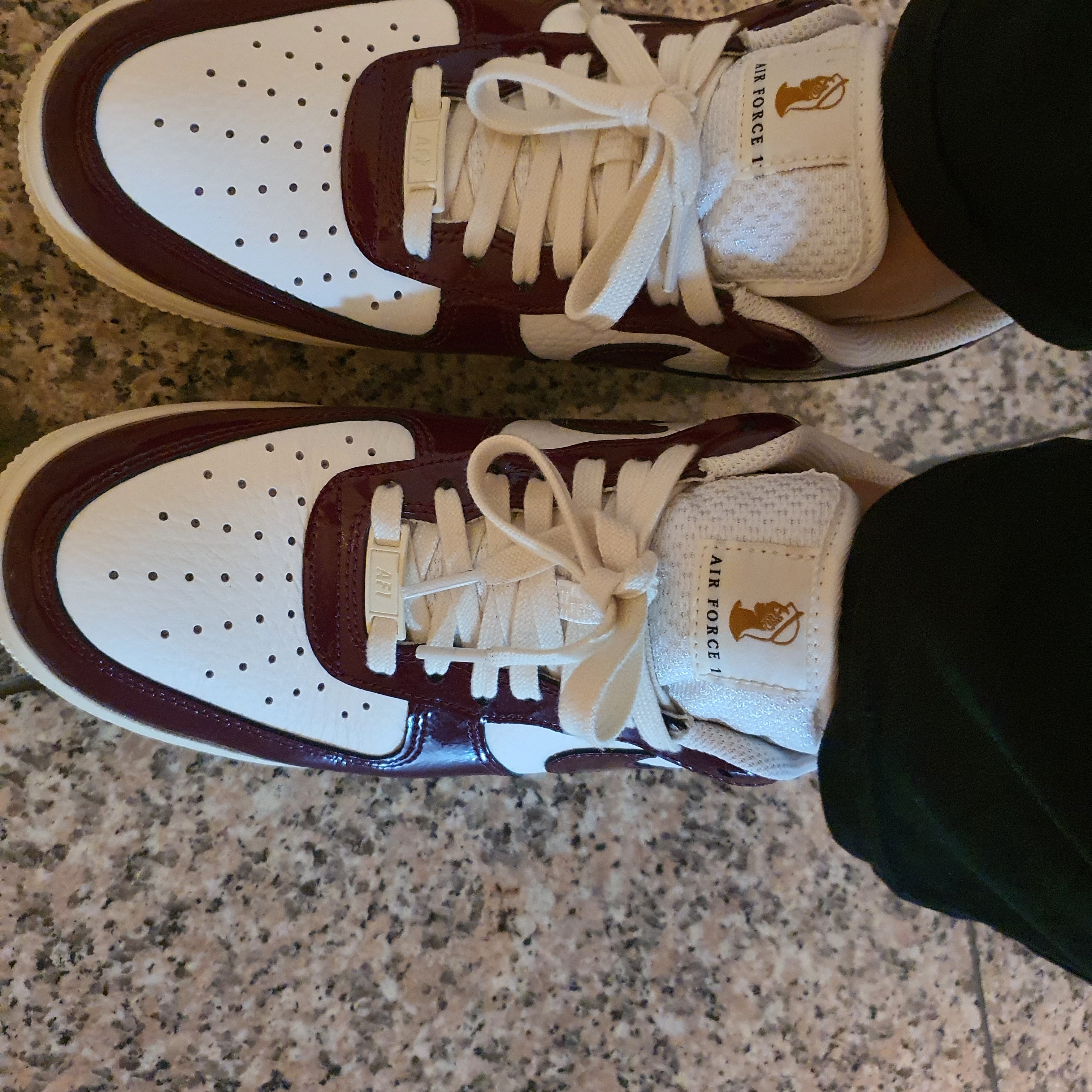 (W) Nike Air Force 1 Low Dark Beetroot 착용 스타일 - 1