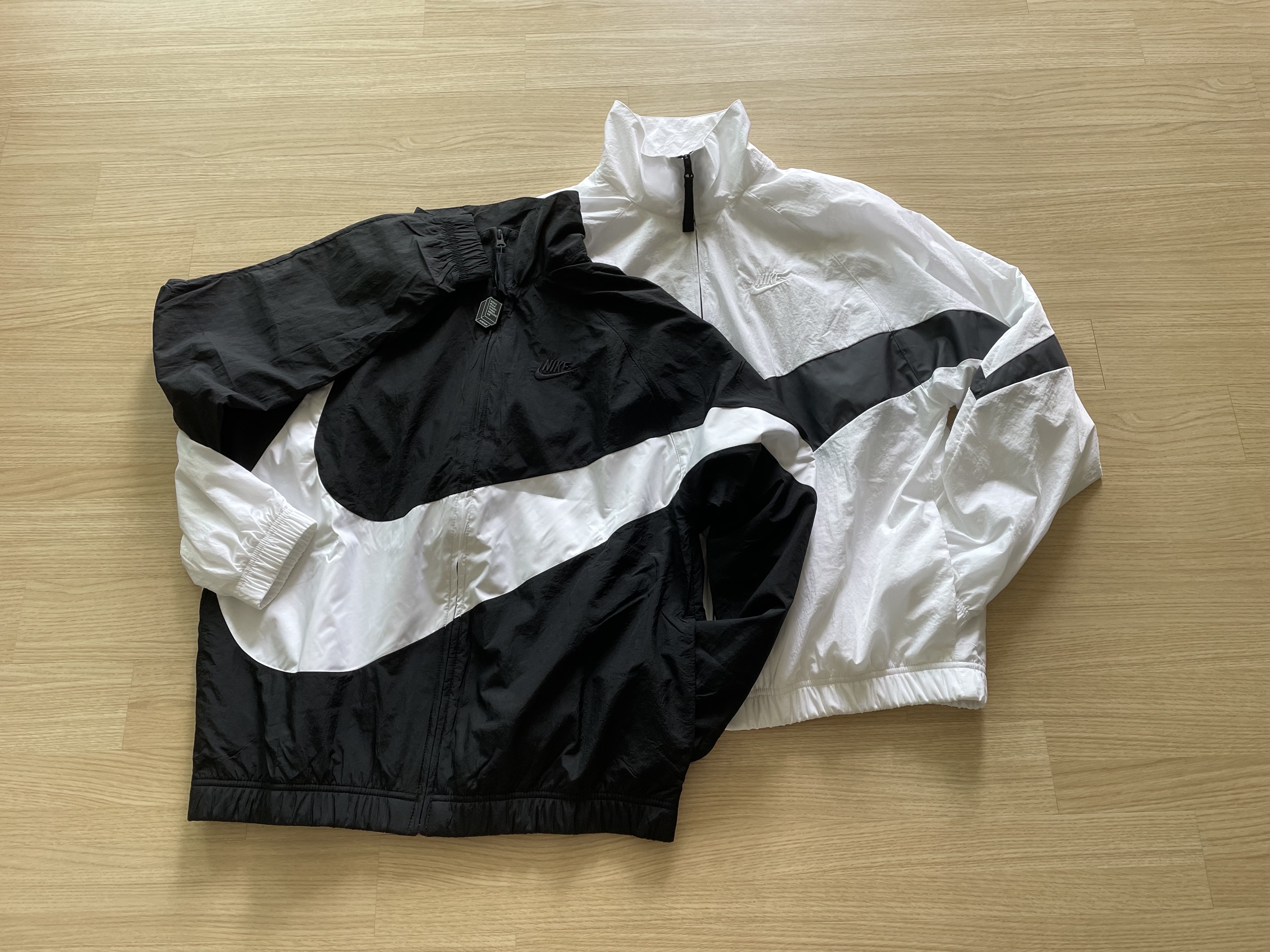Nike NSW Big Swoosh Woven Jacket Black - Asia 착용 스타일