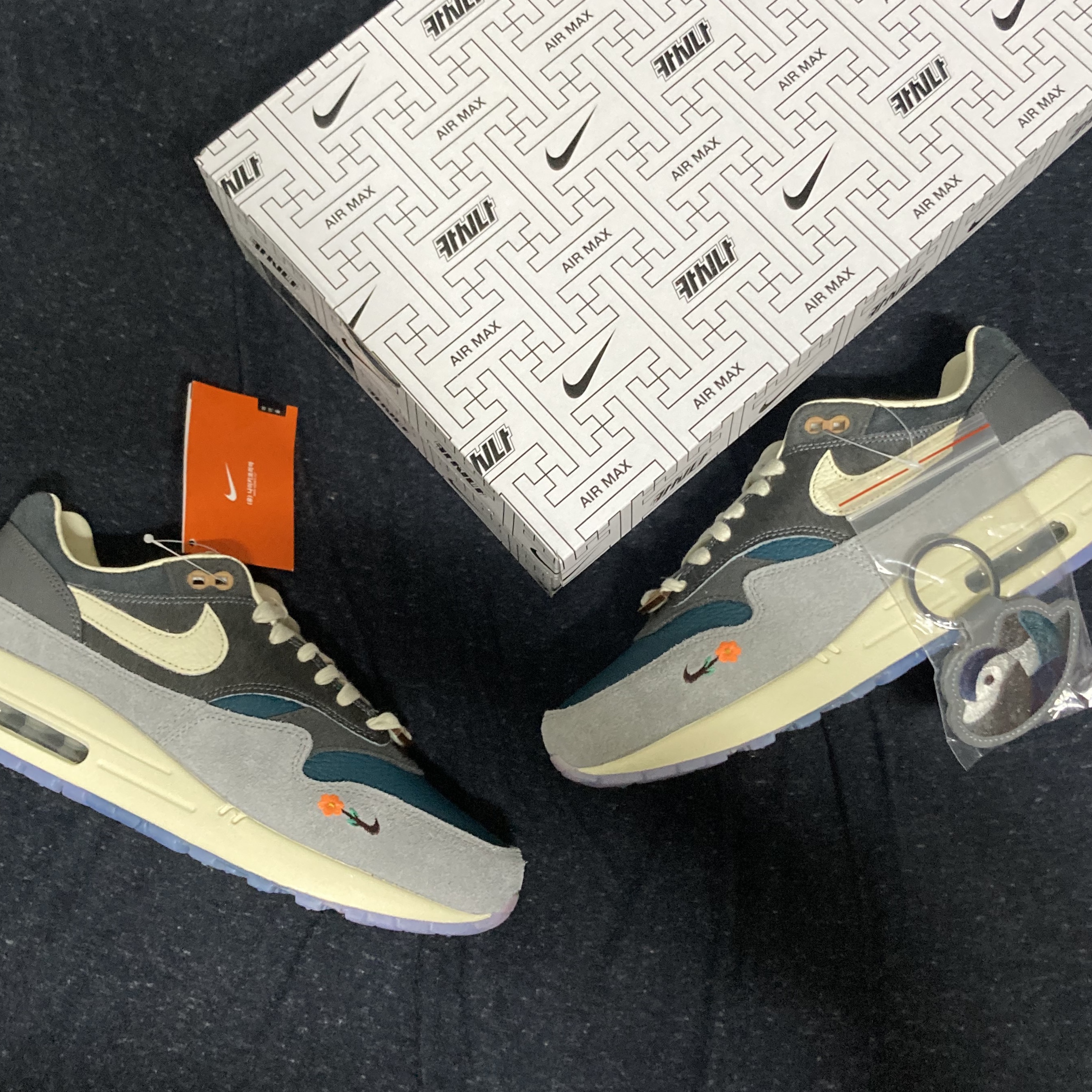 Nike x Kasina Air Max 1 SP Won-Ang Particle Grey 착용 스타일