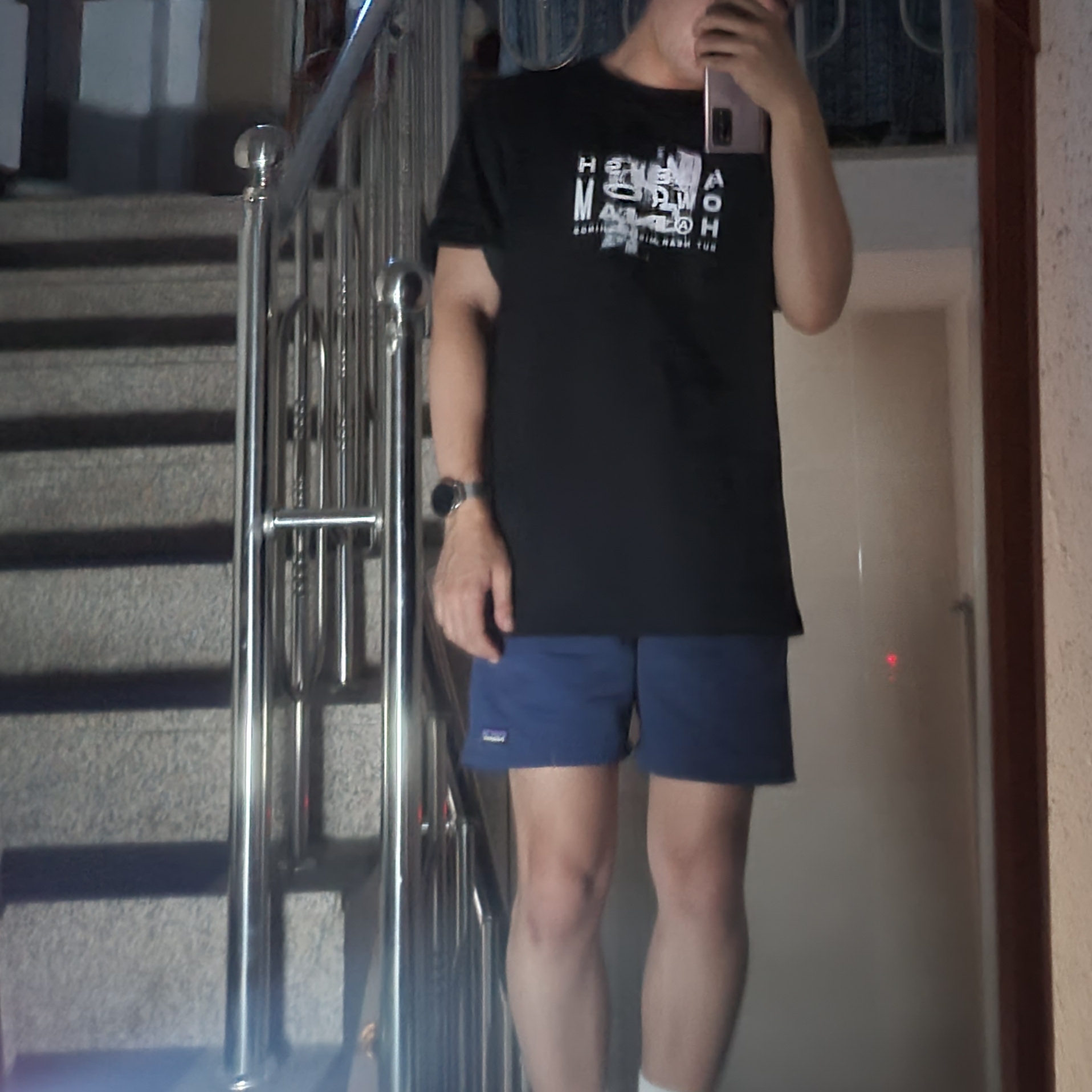 Ader Error Plugshop Hannam T-Shirt Black 착용 스타일