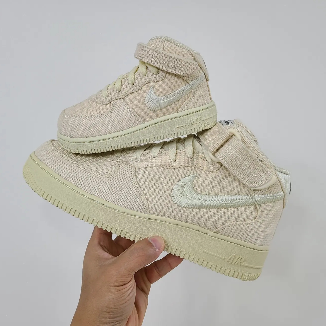 Nike x Stussy Air Force 1 '07 Mid SP Fossil, (TD) Nike x Stussy Air Force 1 '07 Mid SP Fossil 착용 스타일 - 5