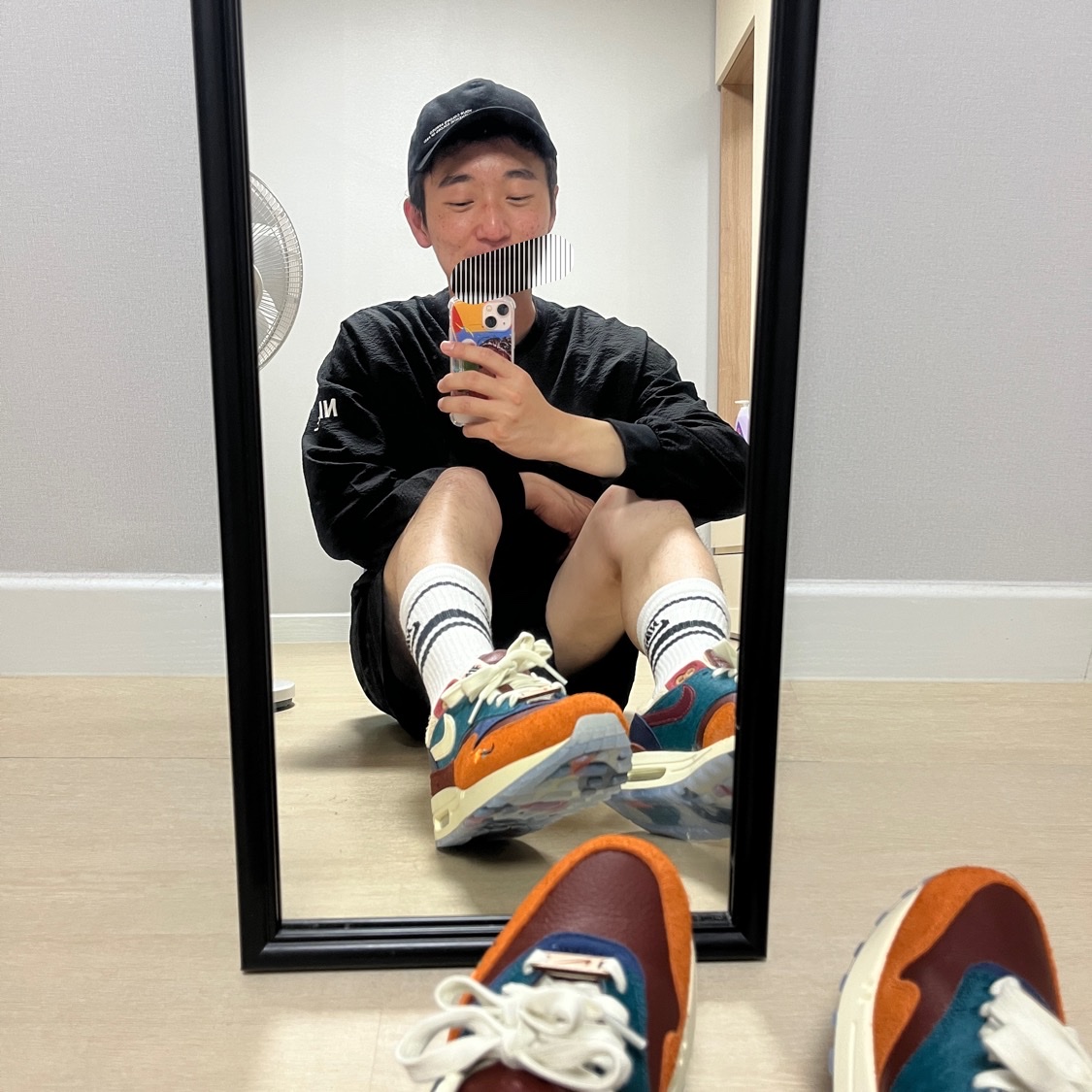 Nike x Kasina Air Max 1 SP Won-Ang Orange 착용 스타일 - 1