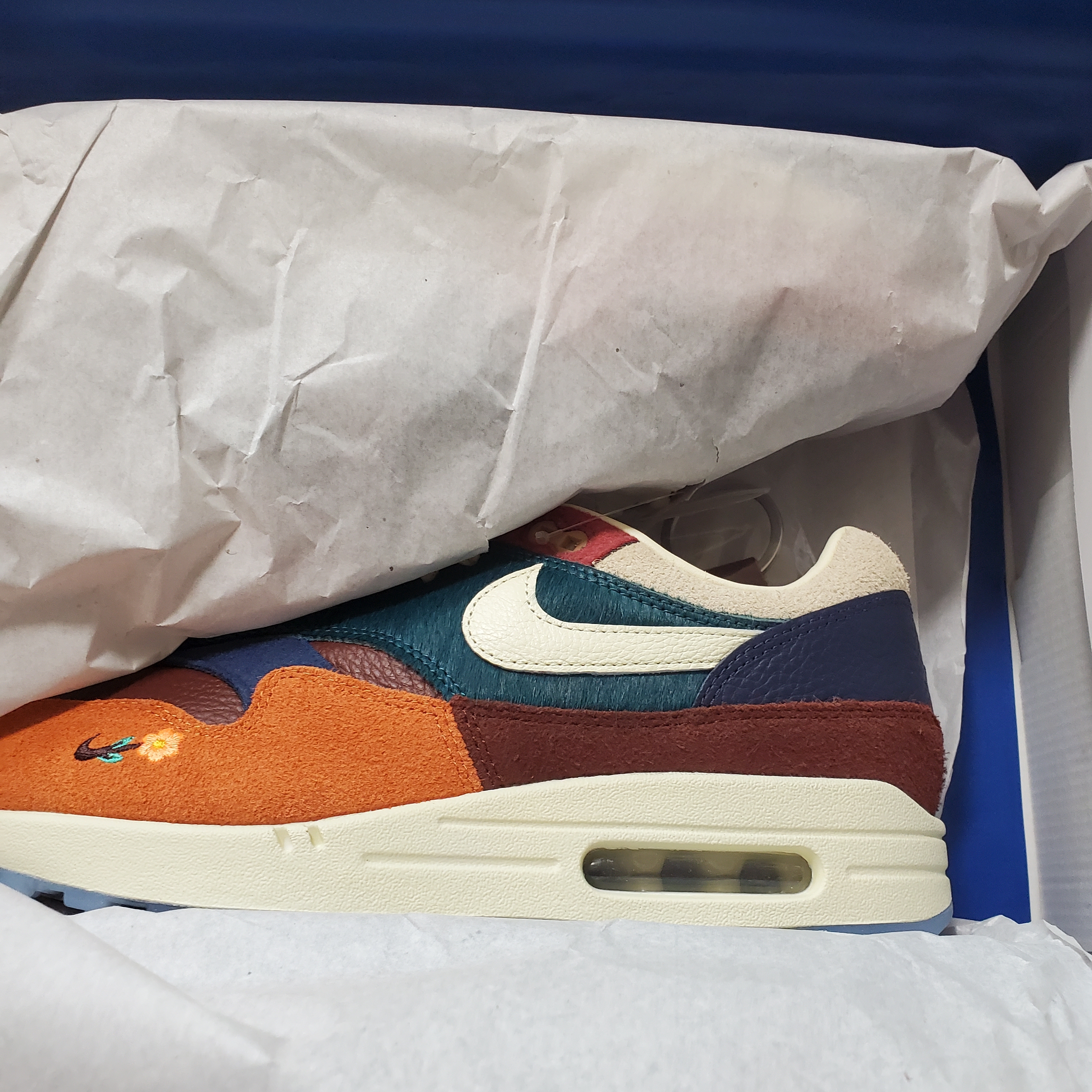 Nike x Kasina Air Max 1 SP Won-Ang Orange 착용 스타일 - 2