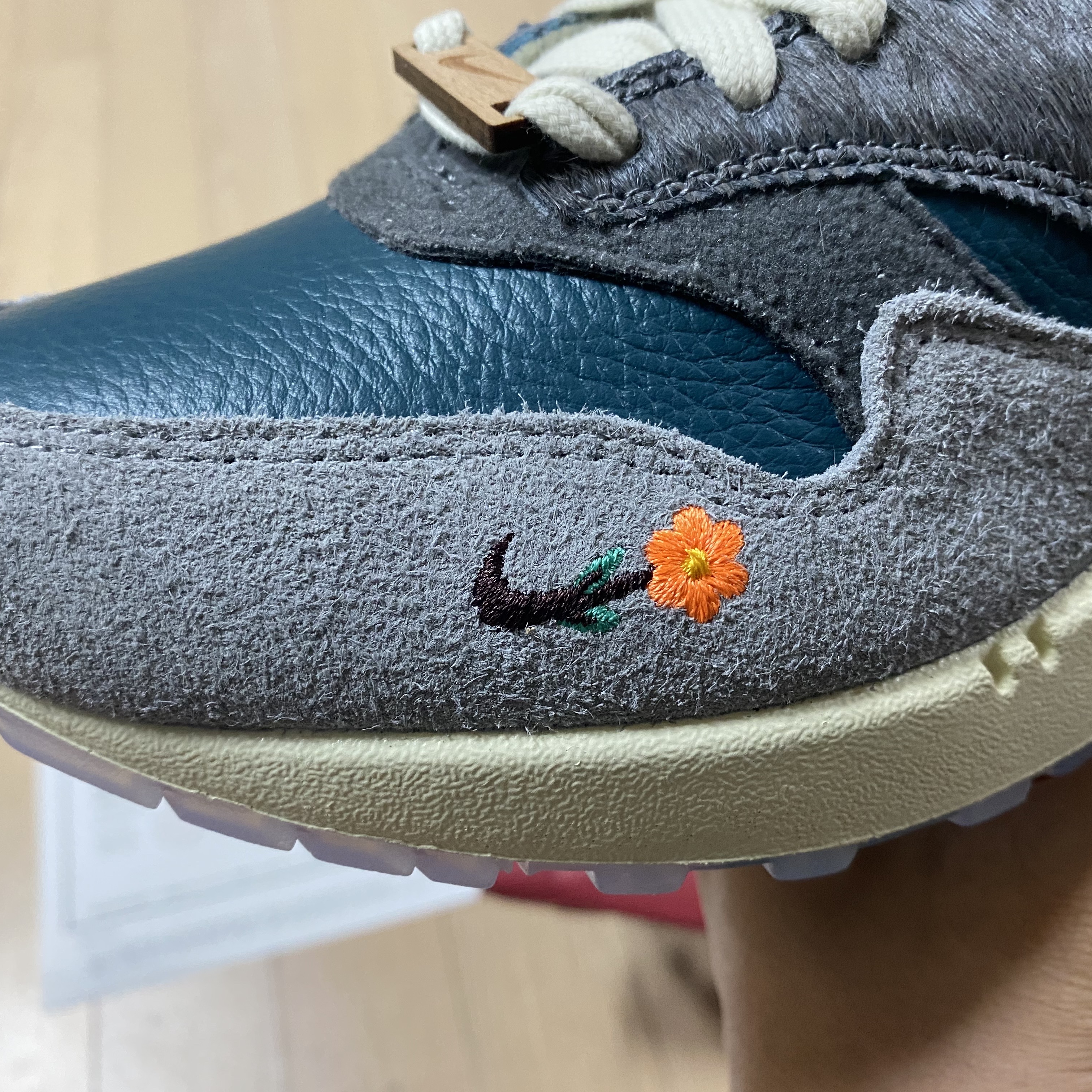 Nike x Kasina Air Max 1 SP Won-Ang Particle Grey 착용 스타일 - 4