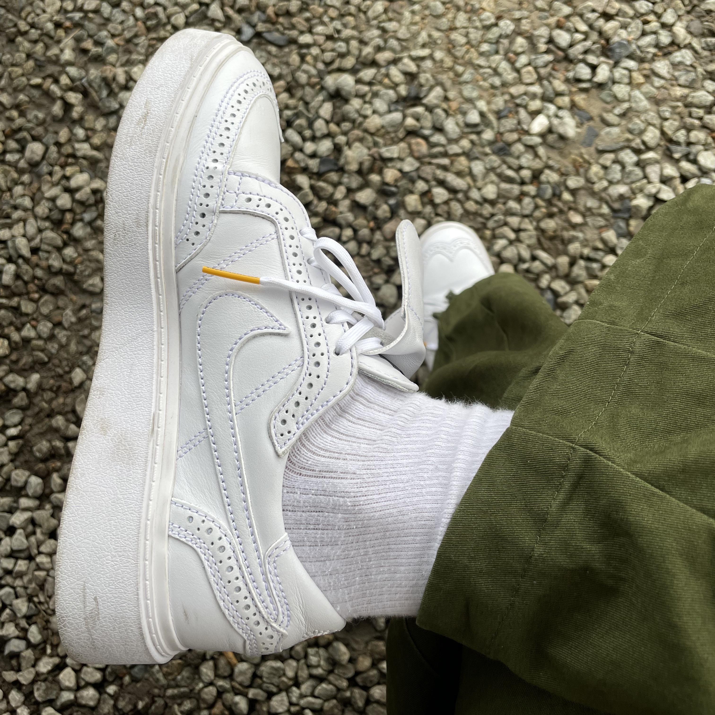 Nike x Peaceminusone Kwondo1 White 착용 스타일