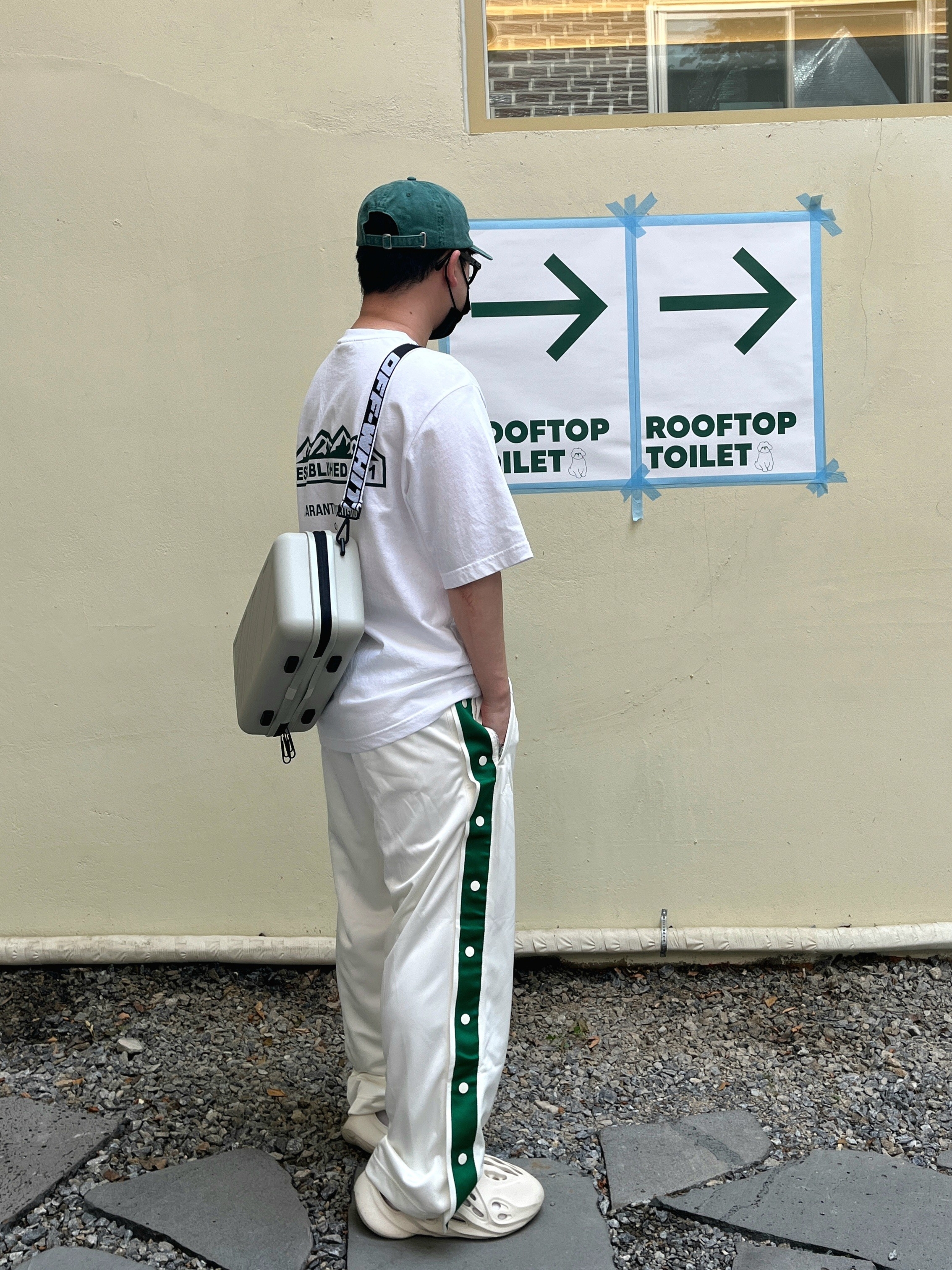 (W) Jordan x Aleali May Tearaway Pants White - Asia, Stussy Washed Stock Low Pro Cap Green 착용 스타일 - 3