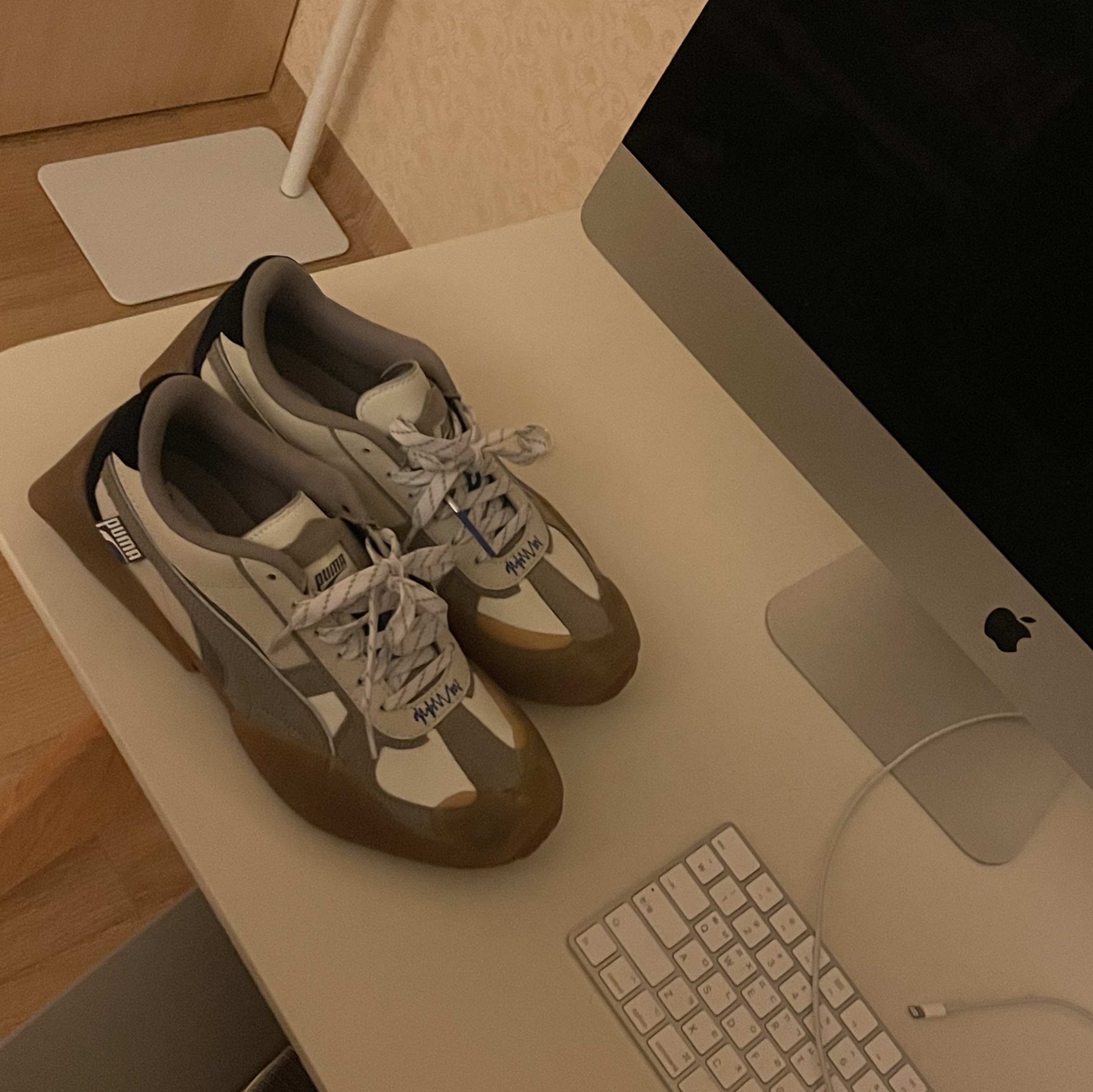 Puma x Ader Error Vaderon White 착용 스타일