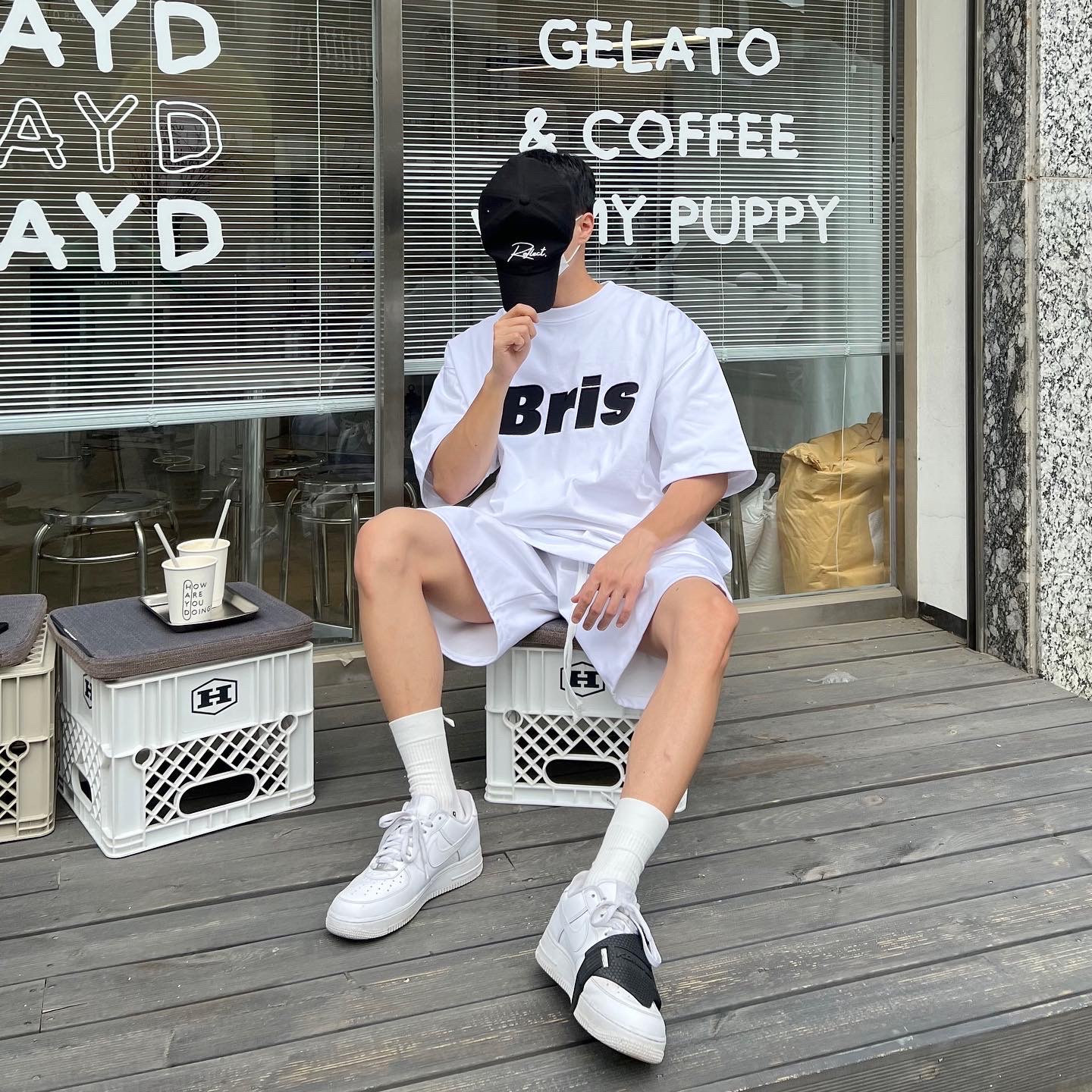 Nike x Supreme Air Force 1 Low White 착용 스타일 - 1