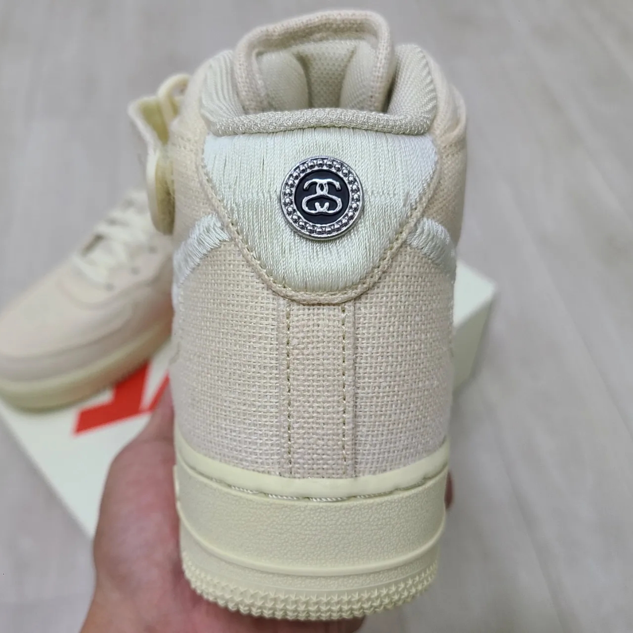 Nike x Stussy Air Force 1 '07 Mid SP Fossil, (TD) Nike x Stussy Air Force 1 '07 Mid SP Fossil 착용 스타일 - 4